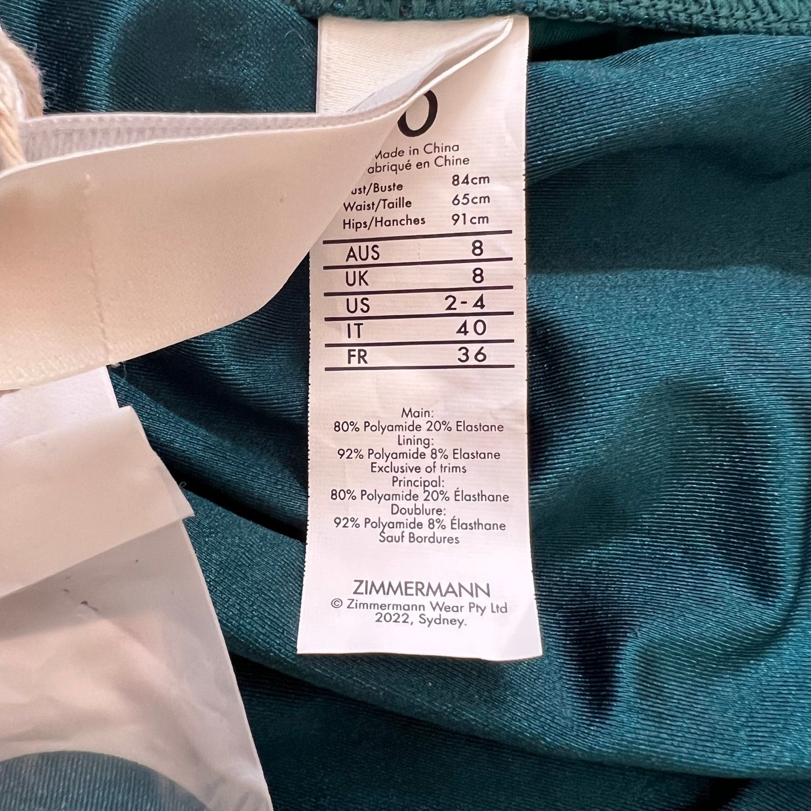 Zimmermann Zimmermann Teal Cutout Bow-Detail One Piece Swimsuit, A0/US4 Size ONE SIZE - 14 Thumbnail