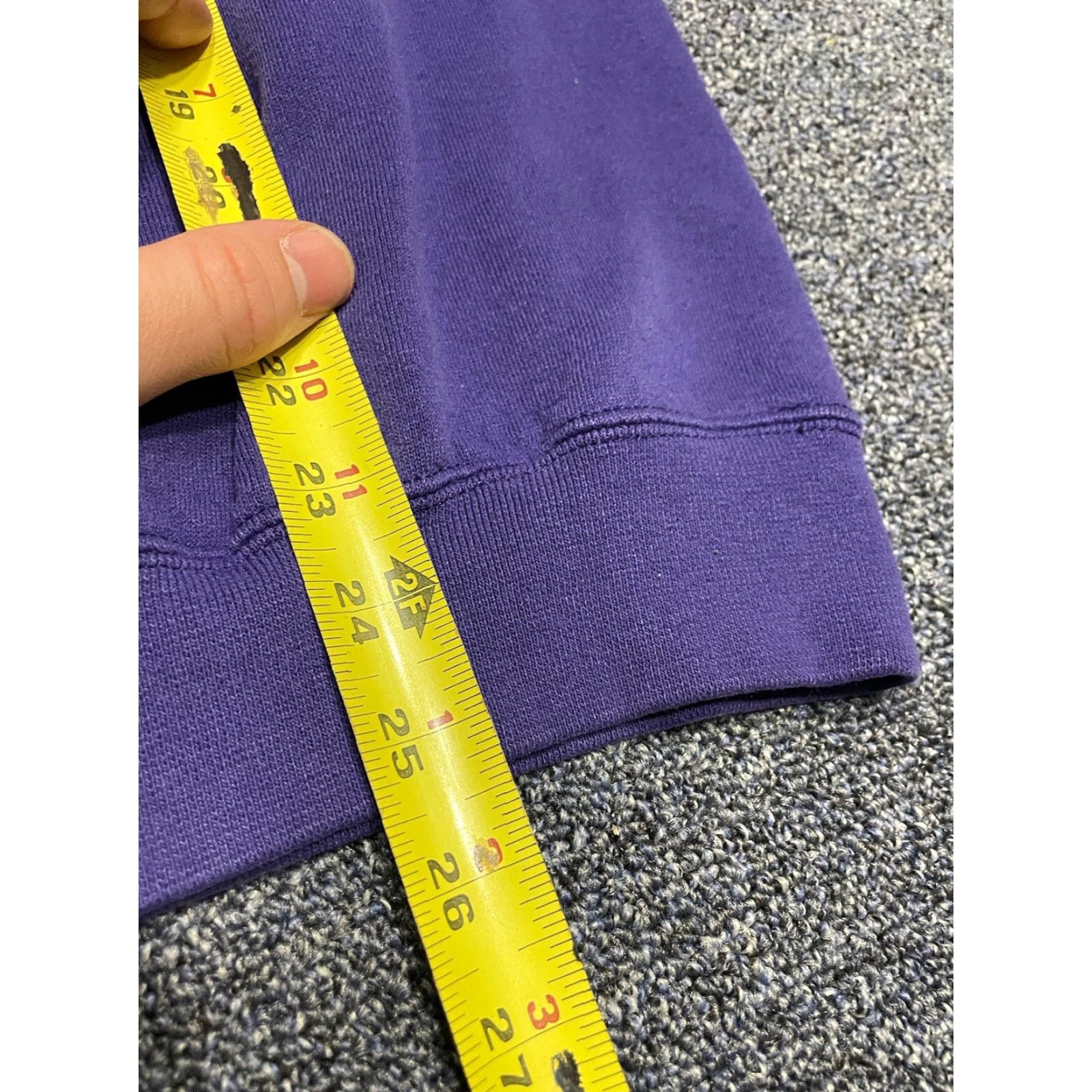Jerzees VINTAGE Jerzees Sweatshirt Unisex Adults M Purple Floral Graphic USA Pullover Crew Neck Long Sleeve Cotton Made In USA 1992 Size M / US 6-8 / IT 42-44 - 5 Thumbnail