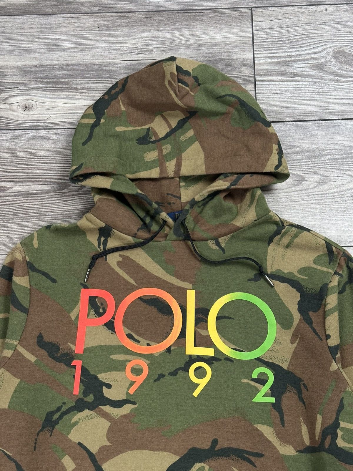 Polo Ralph Lauren Polo 1992 Stadium Camo Hoodie Size US S / EU 44-46 / 1 - 2 Thumbnail