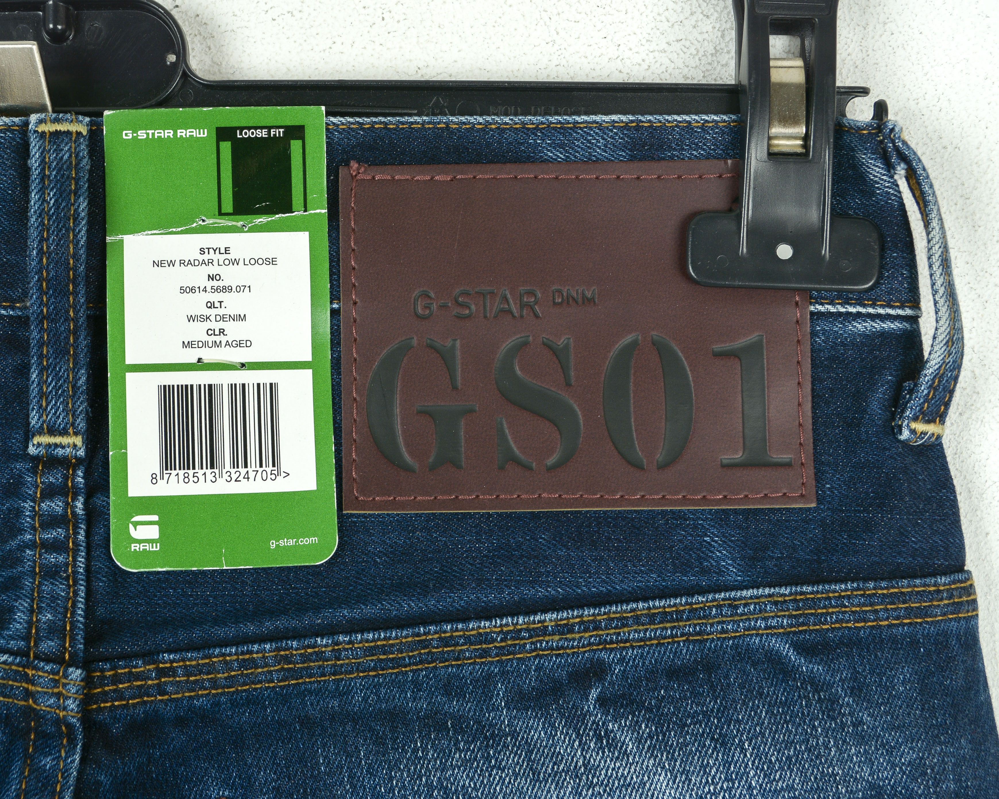 G-Star G STAR RAW New Radar Low Loose W27 L32 Jeans Denim Pants Size US 27 - 7 Thumbnail