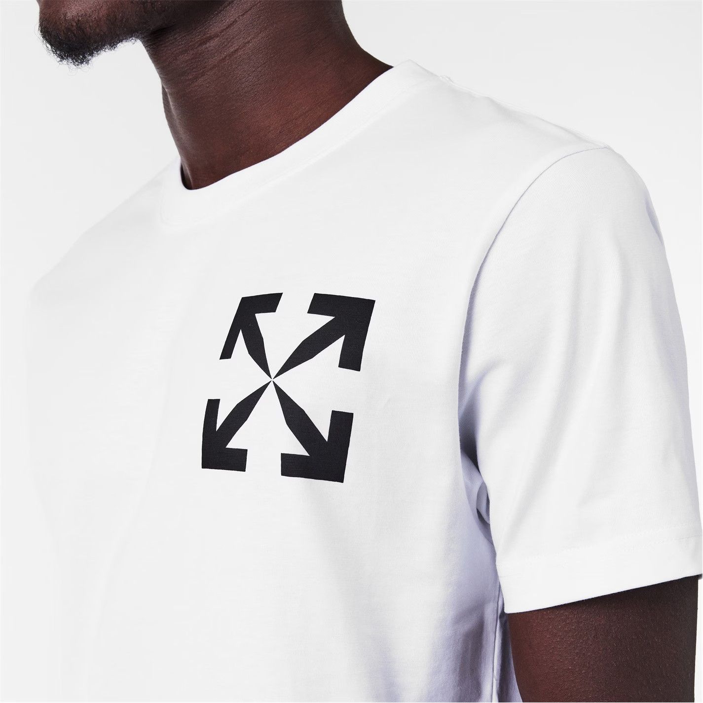 Off-White o1g2r1mq0226 Arrow Slim T-Shirt In White Size US XS / EU 42 / 0 - 5 Thumbnail