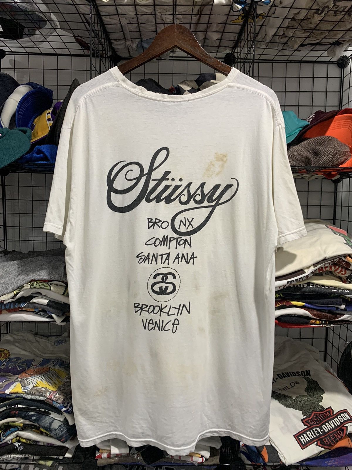 Stussy Distressed Stussy Tshirt Size US L / EU 52-54 / 3 - 2 Thumbnail