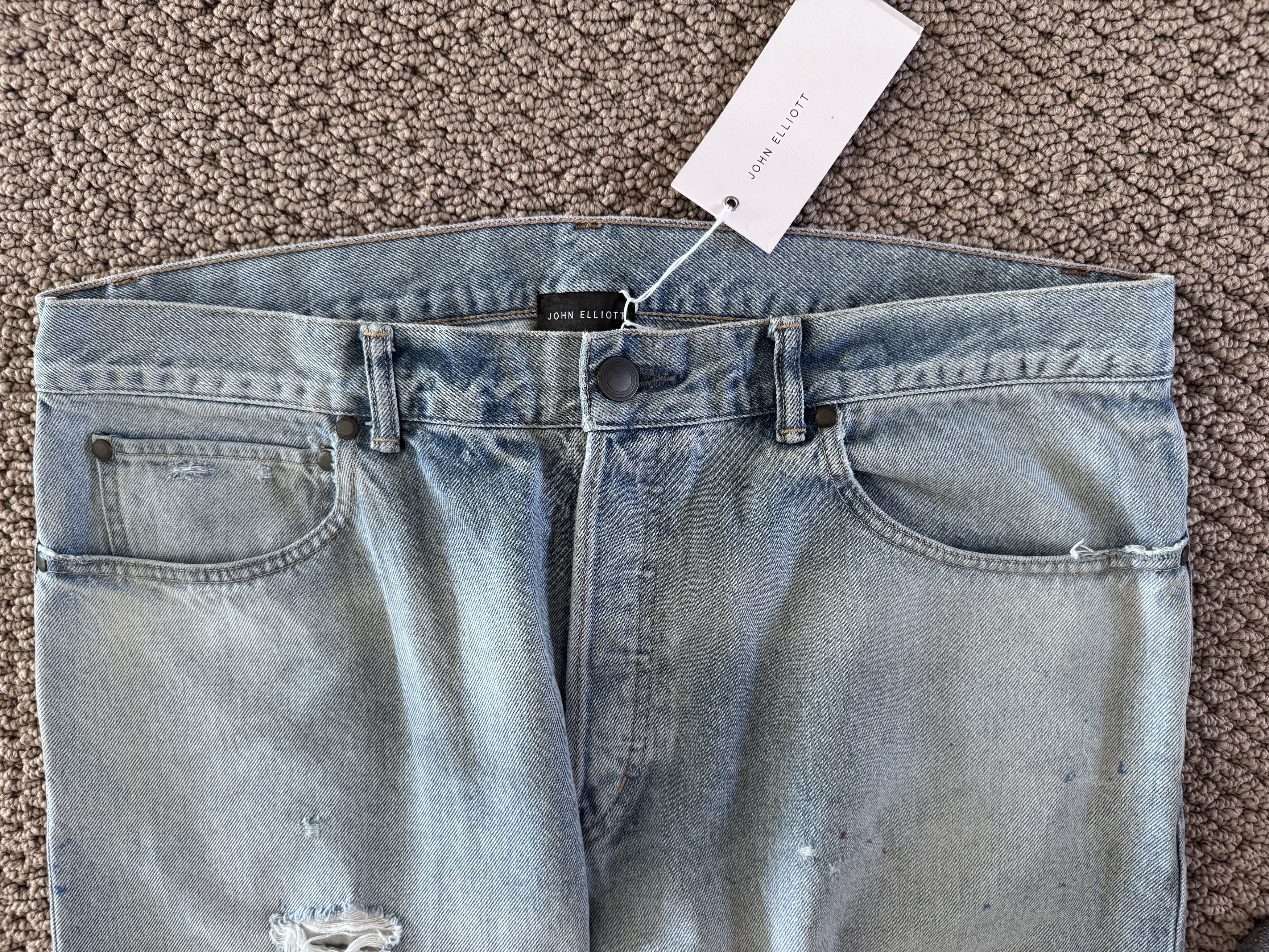 John Elliott Daze Distressed Denim Size US 36 / EU 52 - 3 Thumbnail