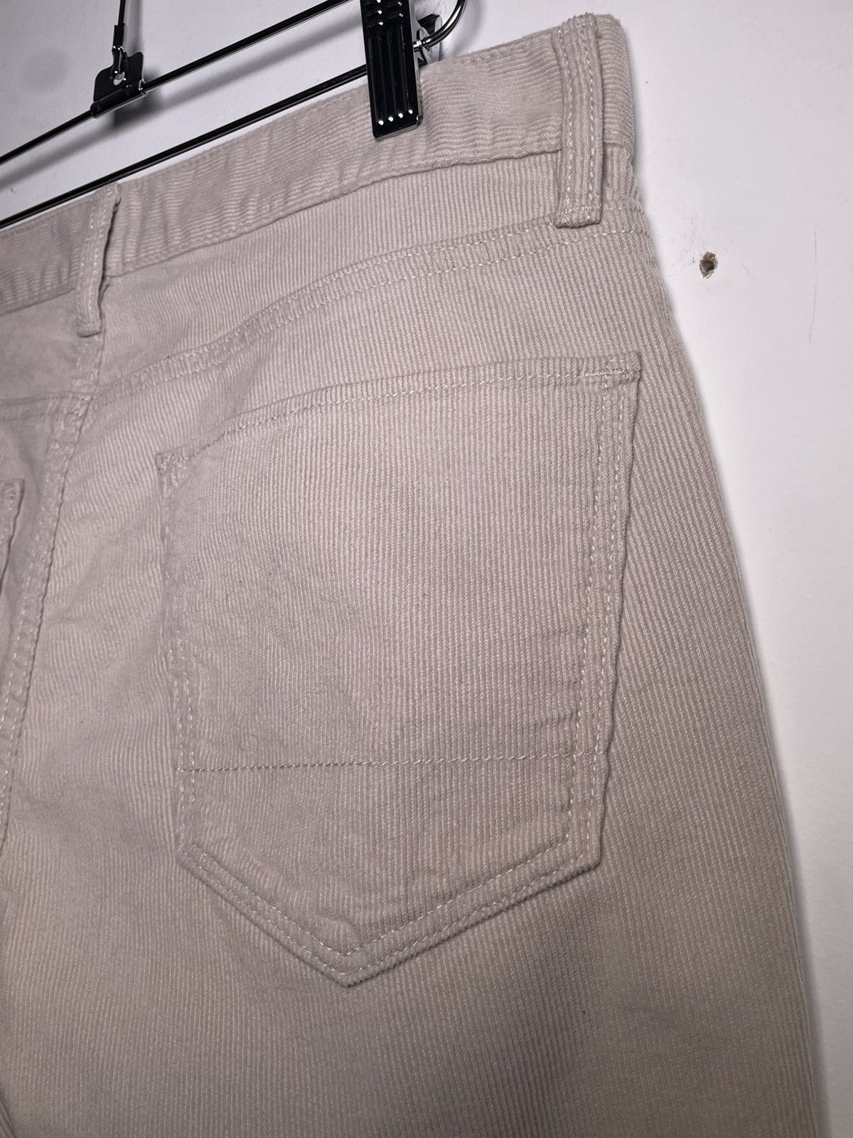 Banana Republic Banana Republic Slim Fit Corduroy Pants 30x30 Cream / Beige Size US 30 / EU 46 - 11 Thumbnail