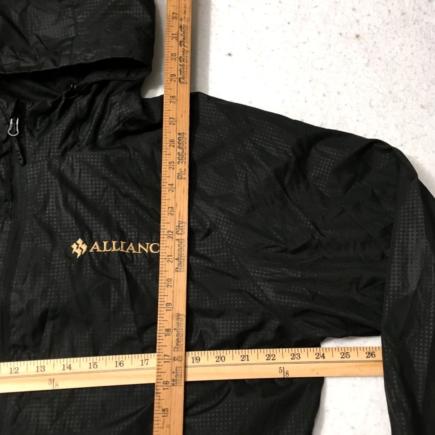 Logo 7 ALLIANCE Jacket Mens XL Black Full Zip Up vector logo Size US XL / EU 56 / 4 - 5 Thumbnail
