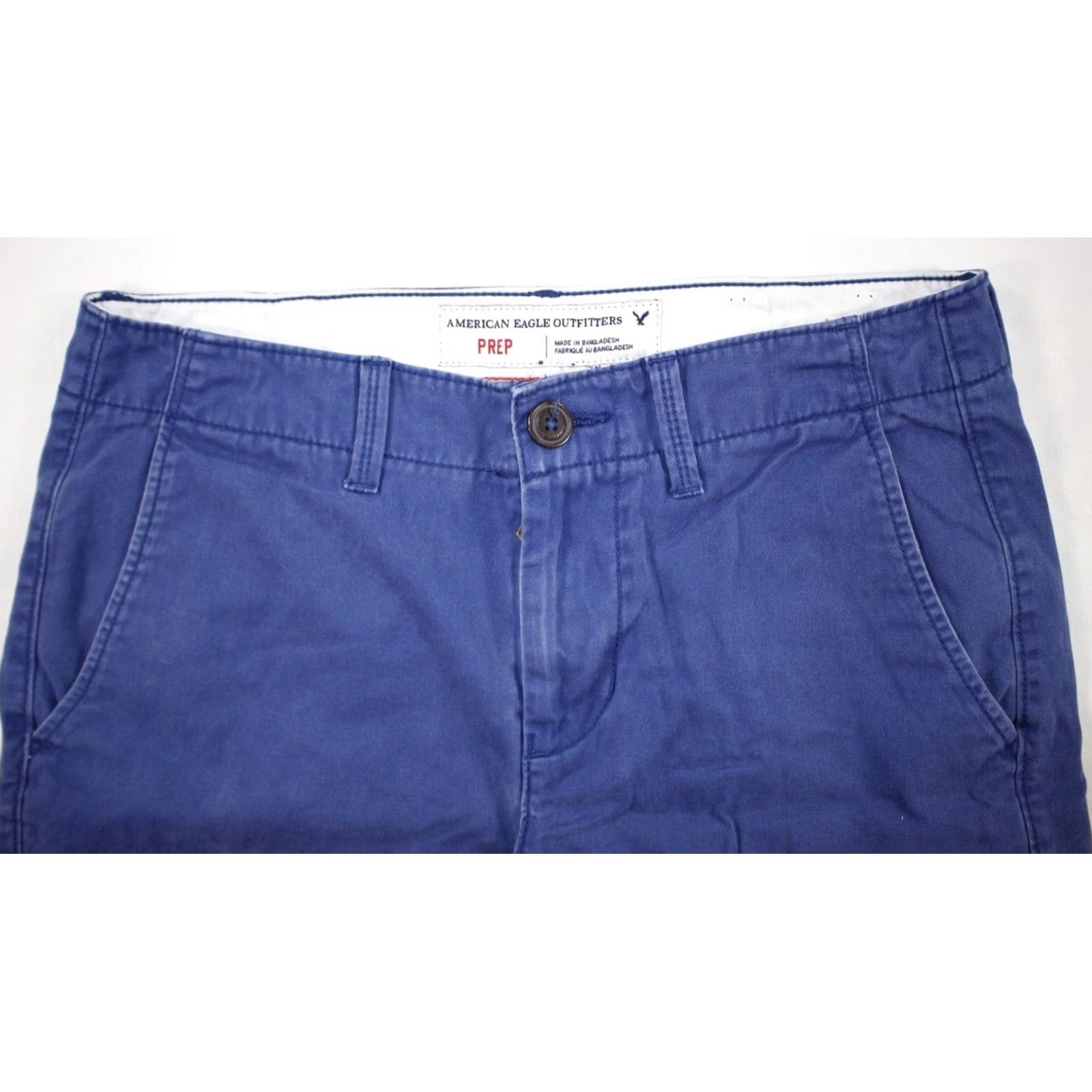 American Eagle Outfitters American Eagle Prep Fit Chino Shorts 9" Inseam Blue Men's 30 Size US 30 / EU 46 - 2 Thumbnail