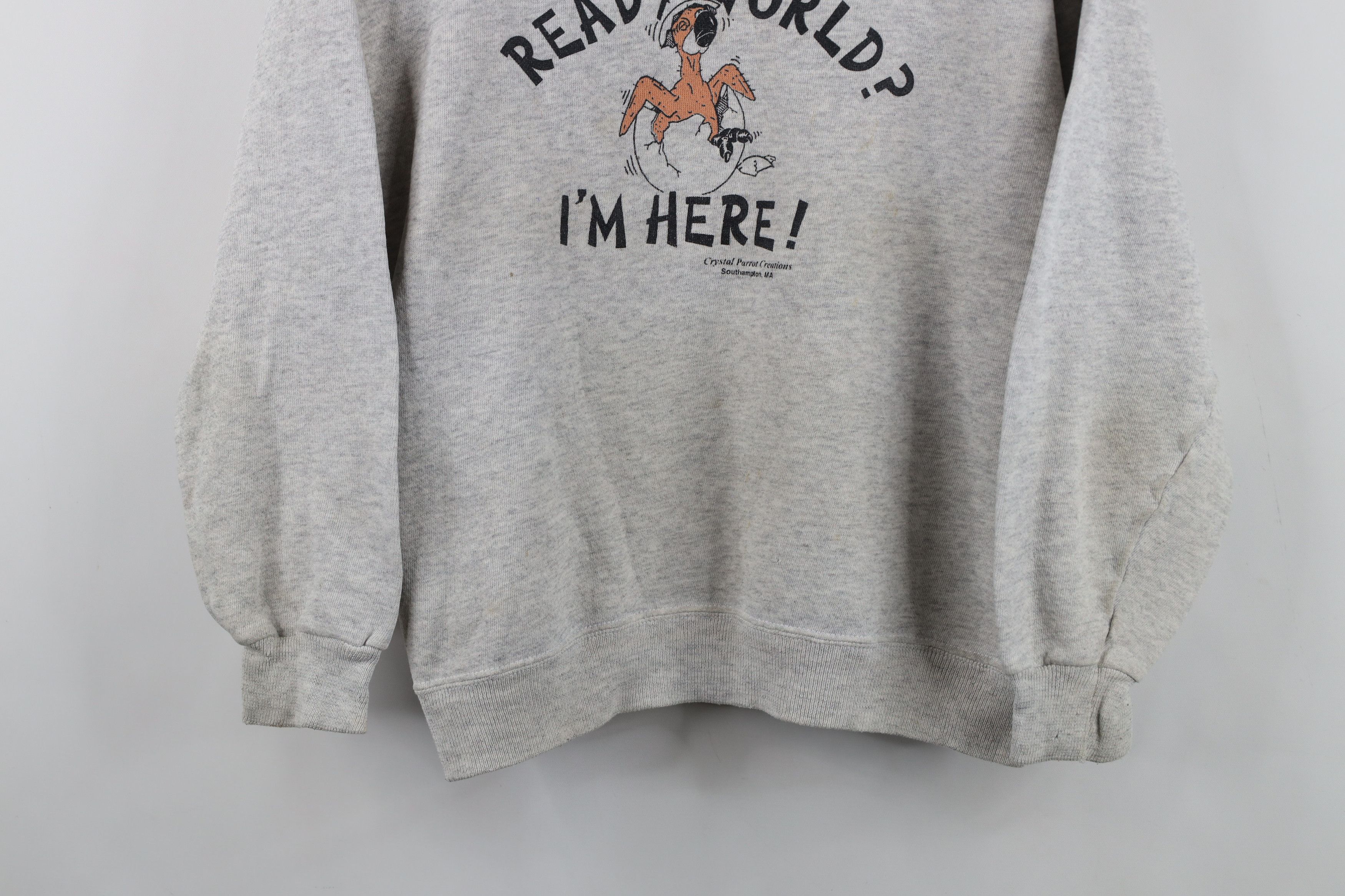 Vintage Vintage 90s Crystal Parrot Bird Store Southampton Sweatshirt Size M / US 6-8 / IT 42-44 - 3 Thumbnail