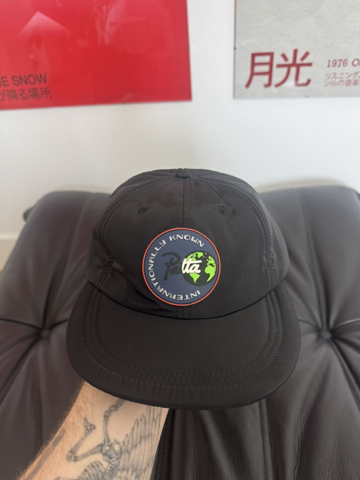 Patta Patta Satin Sport Cap Black Internationally Know Amsterdam Size ONE SIZE - 2 Thumbnail