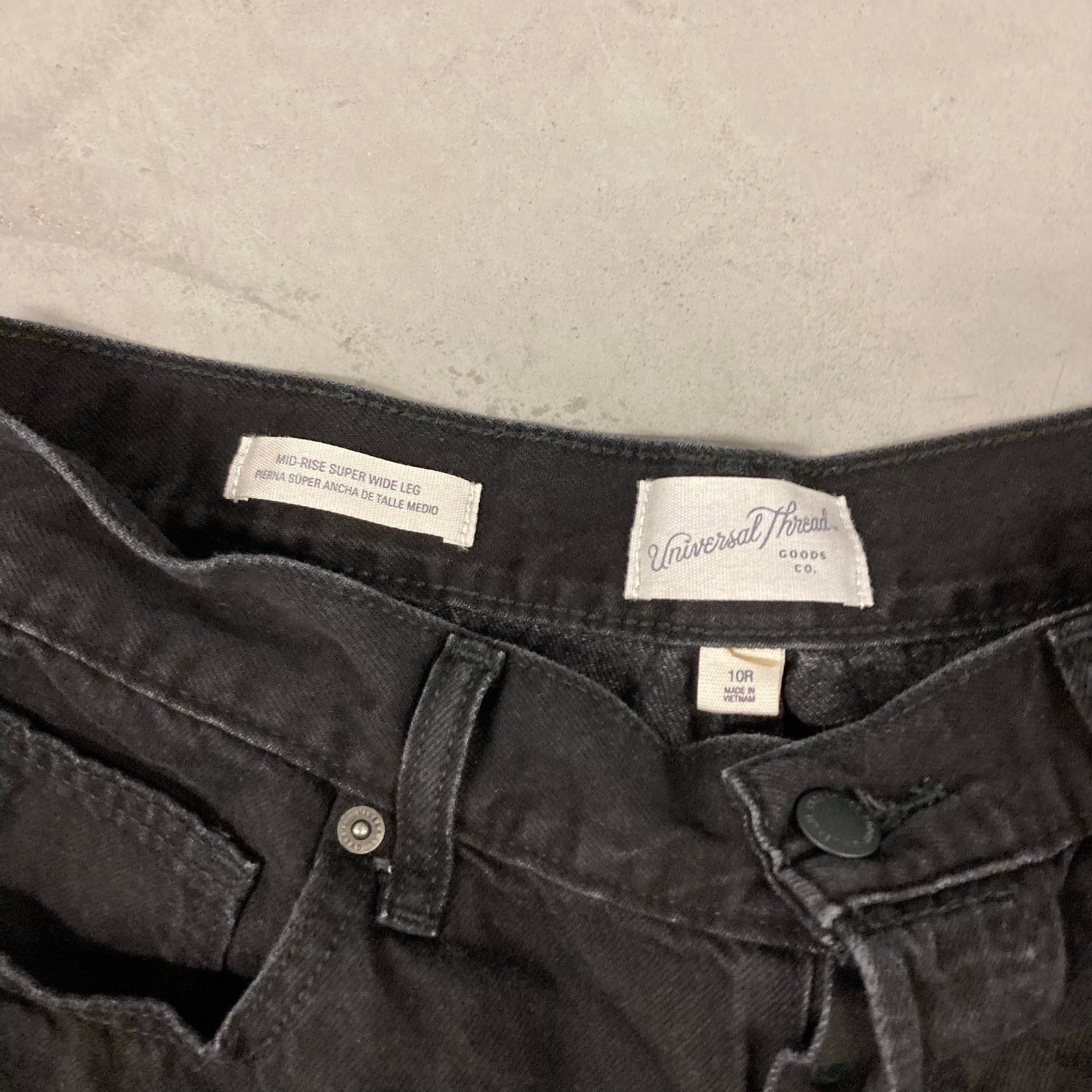 Vintage Y2K Black baggy jeans 32x30 Size 32" / US 10 / IT 46 - 5 Thumbnail