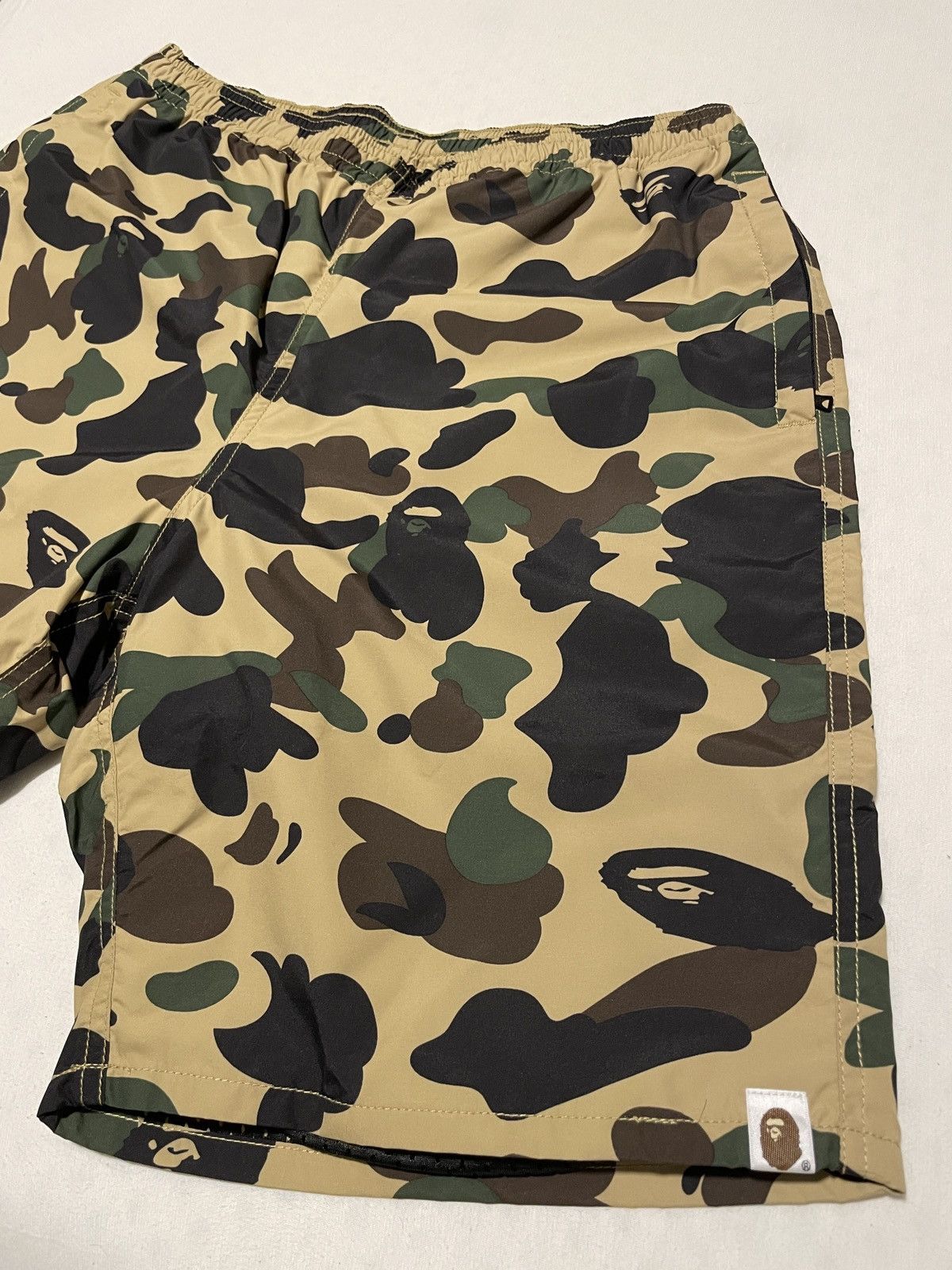 BAPE 1st Camo Beach Shorts (SS20) Yellow