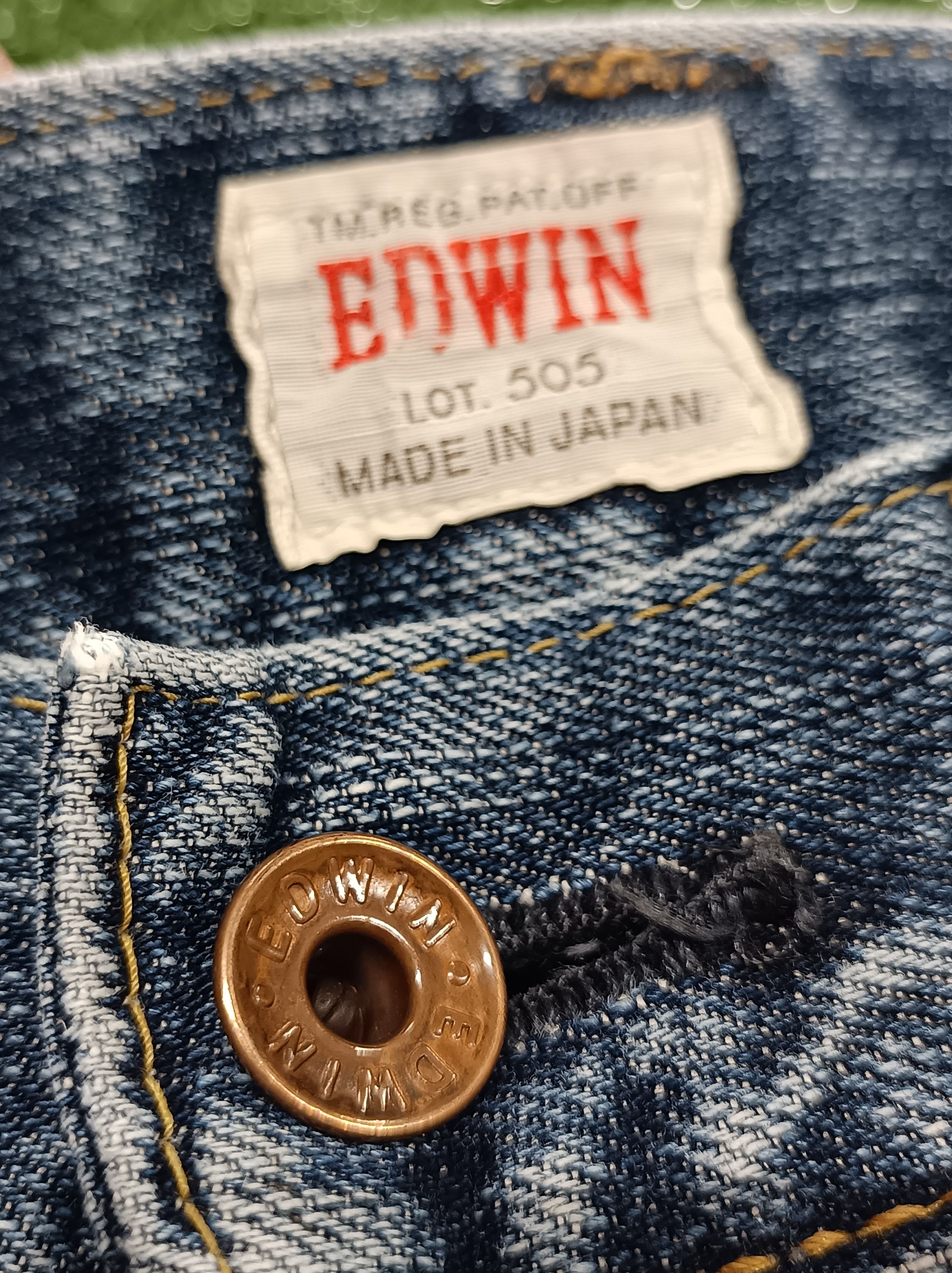 Edwin EDWIN 505zx selvage distressed denim. Size US 31 - 4 Thumbnail