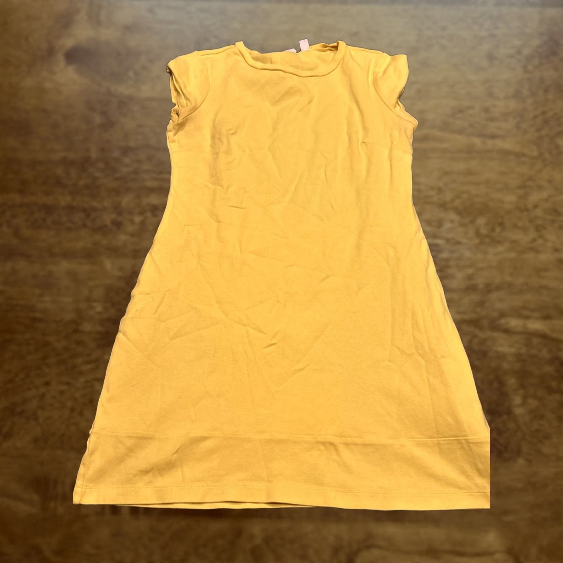 CO New York & Co Shirt Dress Women’s M Yellow Knee Length Cotton Knit 32” Chest 18” A30 Regular Fall Spring Summer Vintage No Mens Womens Girls Boys Size M / US 6-8 / IT 42-44 - 1 Thumbnail
