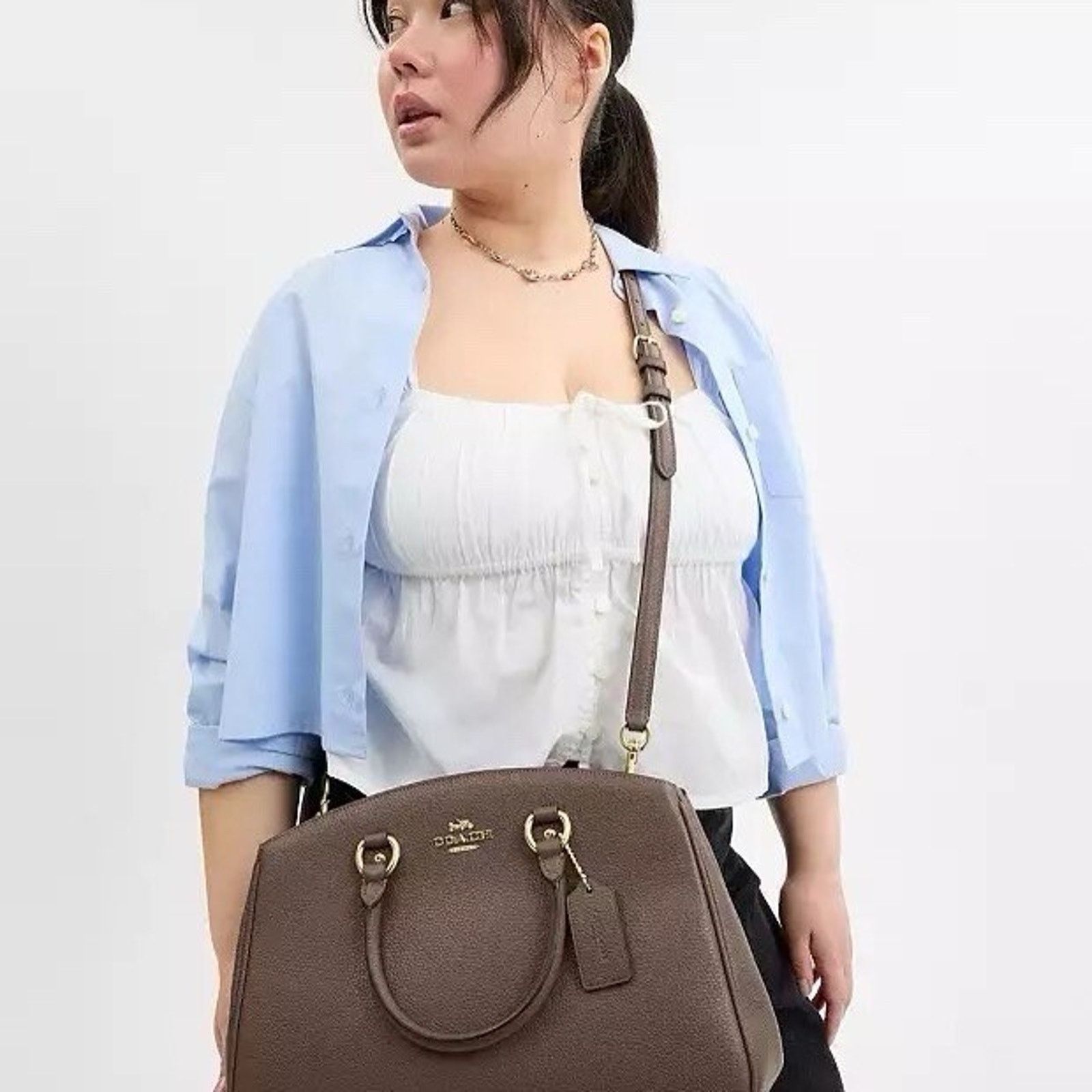 Coach NWT Coach Savannah Leather Carryall Satchel Bag CAL56 Size ONE SIZE - 9 Thumbnail