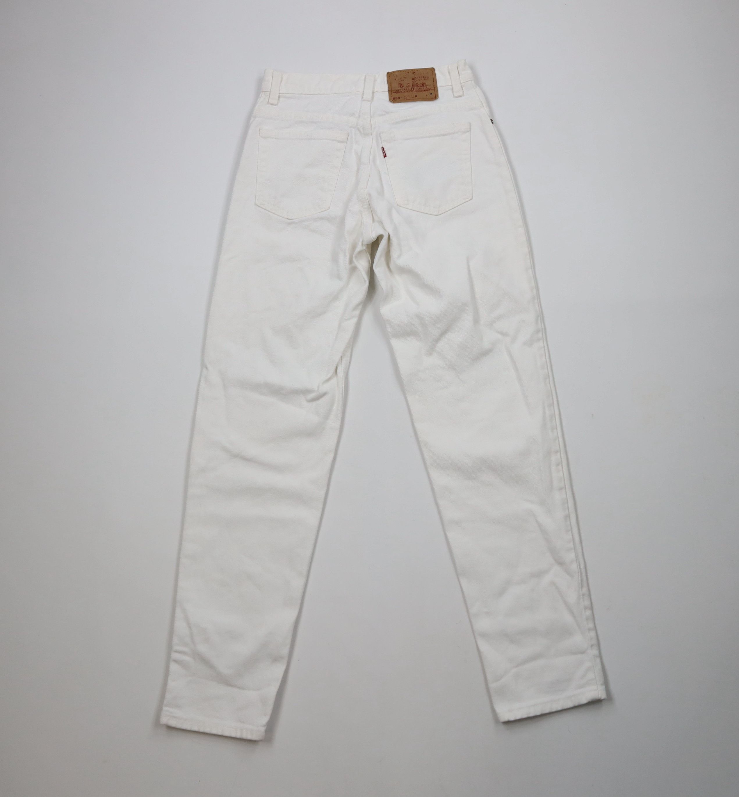 Levi's × Vintage Vintage 90s Levis 550 Fit Tapered Leg Denim Jeans White USA Size 28" / US 6 / IT 42 - 10 Thumbnail