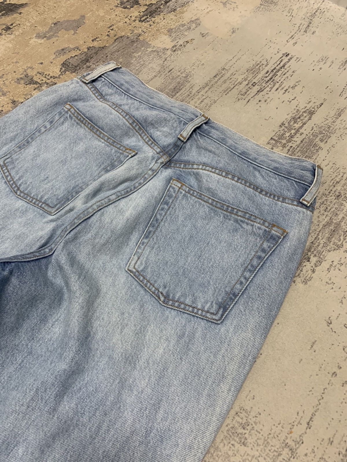 Hysteric Glamour Japanese Brand Distressed Denim High Rise Faded Blue Jeans Size US 30 / EU 46 - 15 Thumbnail
