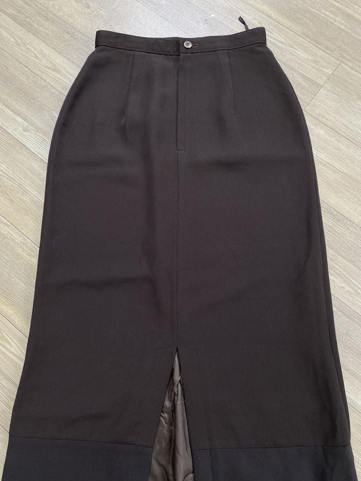 Tricot Comme des Garcons AD1993 Vintage Tricot Comme des Garcons CDG Brown Midi Skirt Size 26" / US 2 / IT 38 - 7 Thumbnail
