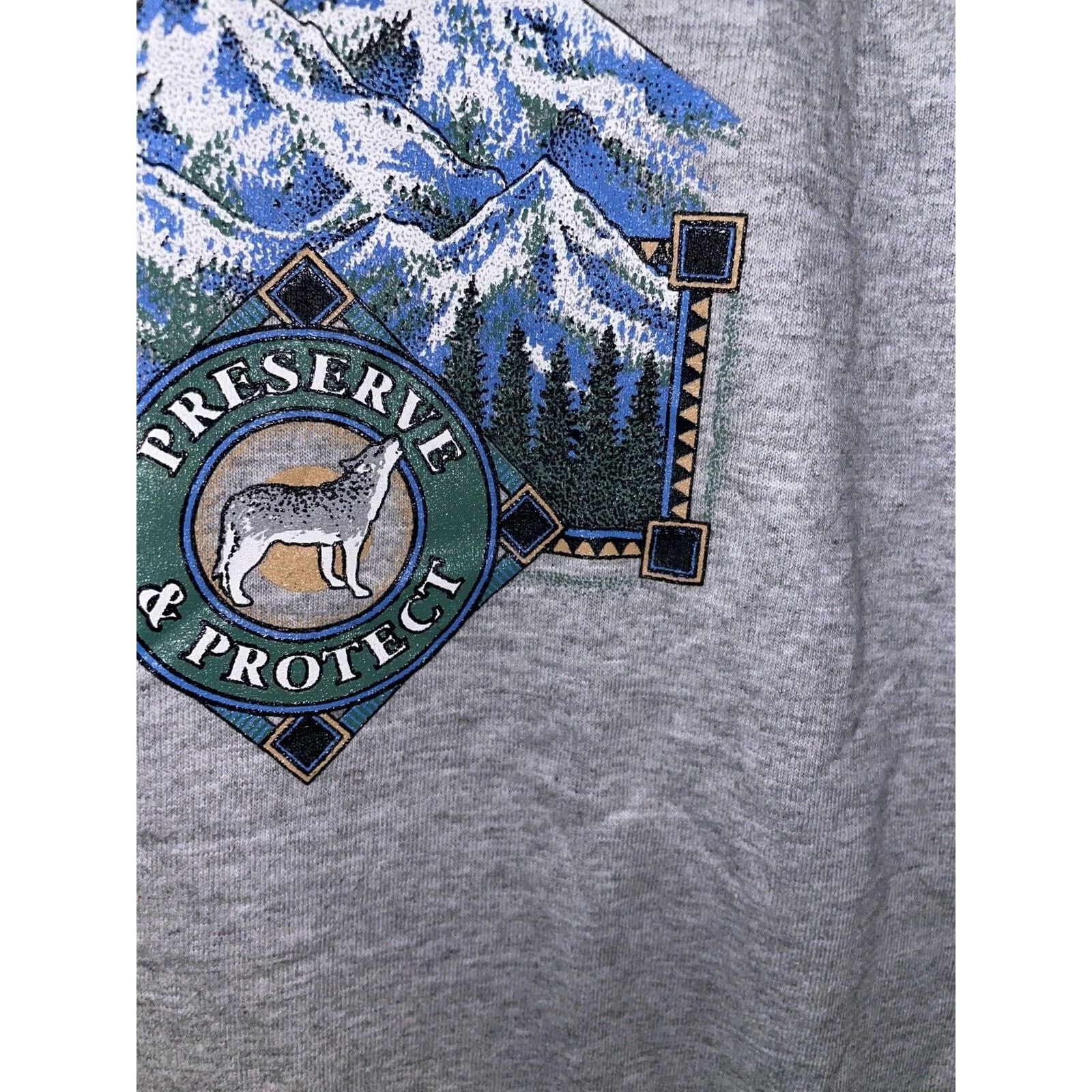 Jerzees Vintage Howlers Shirt Jerzees Wolf Bozeman Tee Animal 90s L Size US L / EU 52-54 / 3 - 6 Thumbnail