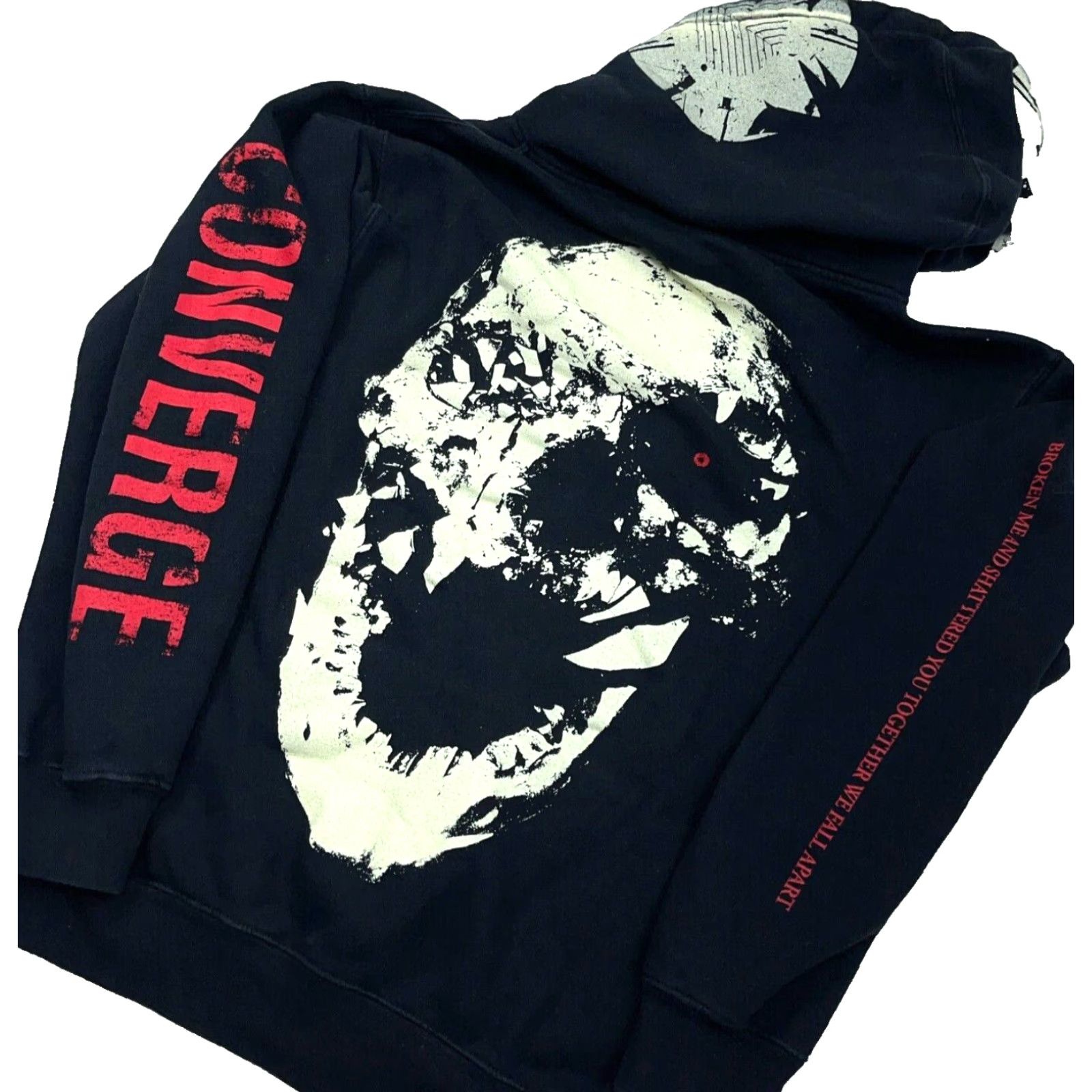 Vintage VINTAGE Converge Hoodie Men Small Black Sweatshirt Jacket Y2K Cyber Punk Band Size US S / EU 44-46 / 1 - 4 Thumbnail