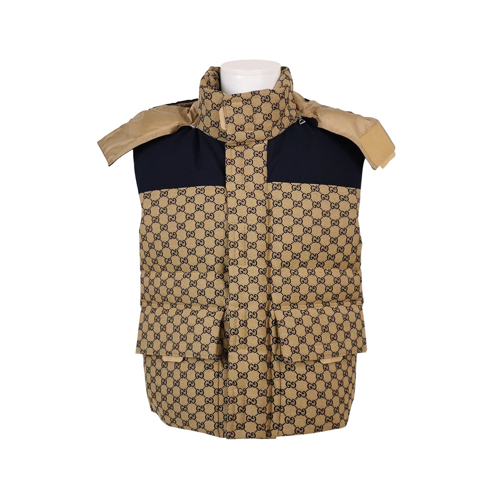 Gucci Gucci GG Monogram Cotton Down Vest Size 48 Size US M / EU 48-50 / 2 - 1 Thumbnail