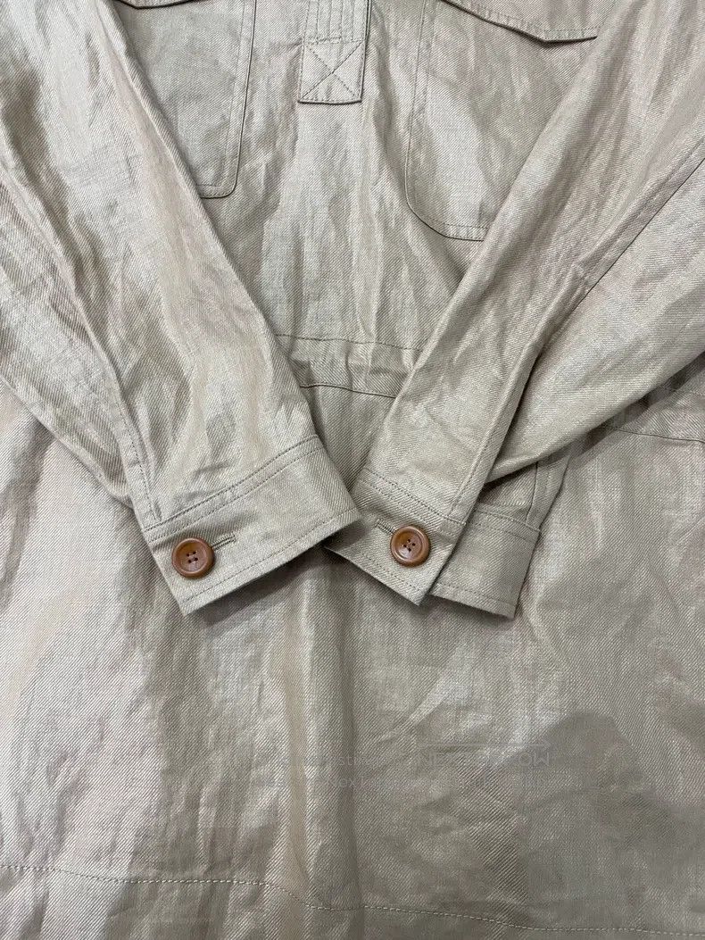 Loro Piana LORO PIANA Linen Hooded Trench Coat Size XS / US 0-2 / IT 36-38 - 2 Thumbnail