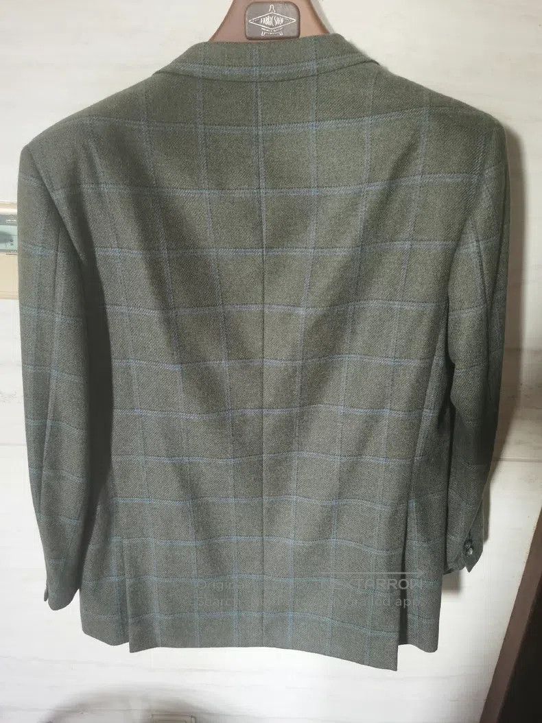 Brioni Brioni Thick Winter Pure Cashmere Windowpane Pattern Suit Size US L / EU 52-54 / 3 - 3 Thumbnail