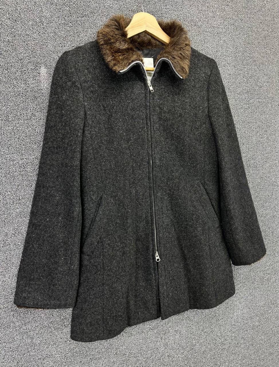Issey Miyake × Sunao Kuwahara Vintage Issey Miyake Sunao Kuwahara Fur Wool Jacket Size S / US 4 / IT 40 - 2 Thumbnail