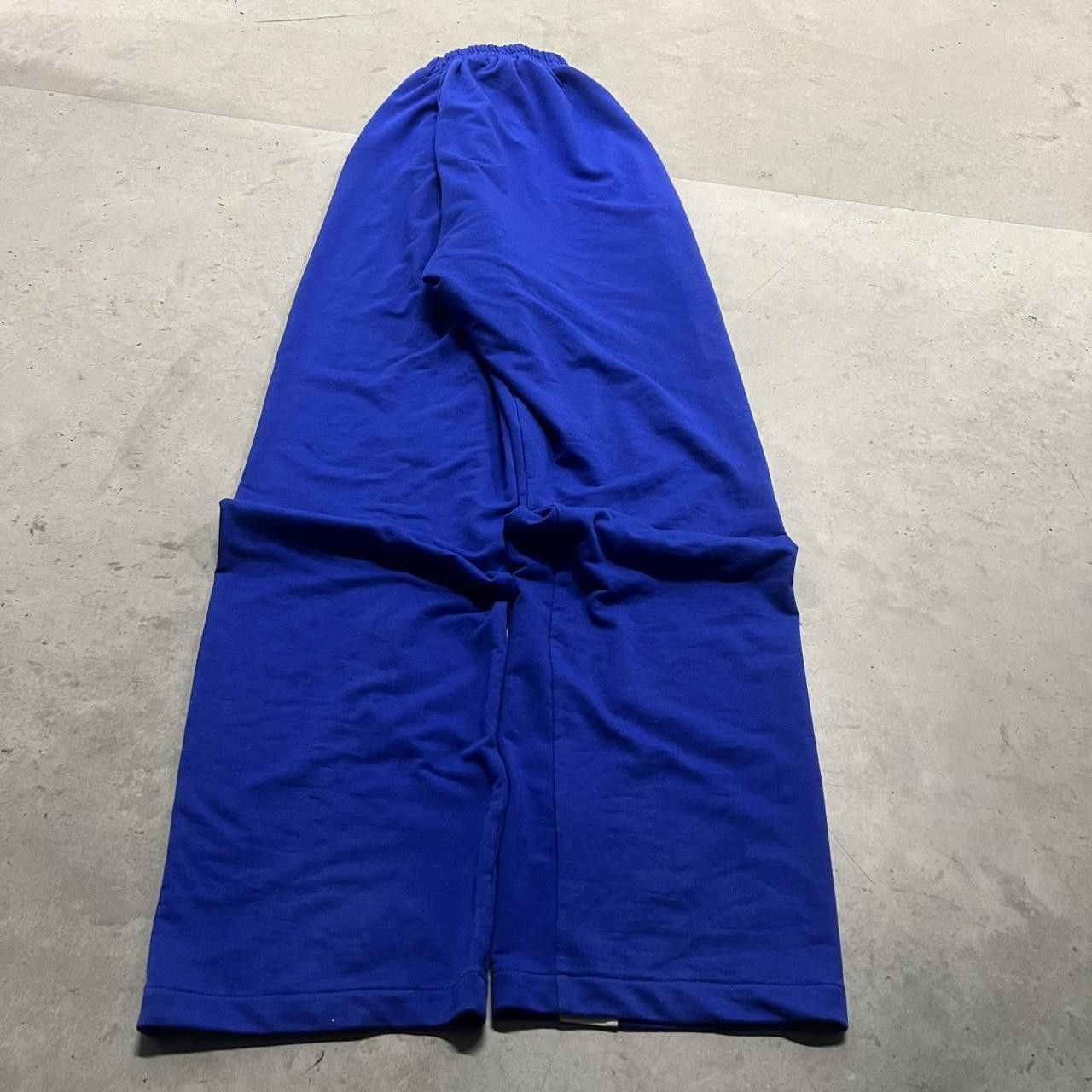 Vintage Vintage Y2K/2000s Super Baggy Blue Striped Sweatpants ! Size US 34 / EU 50 - 6 Thumbnail