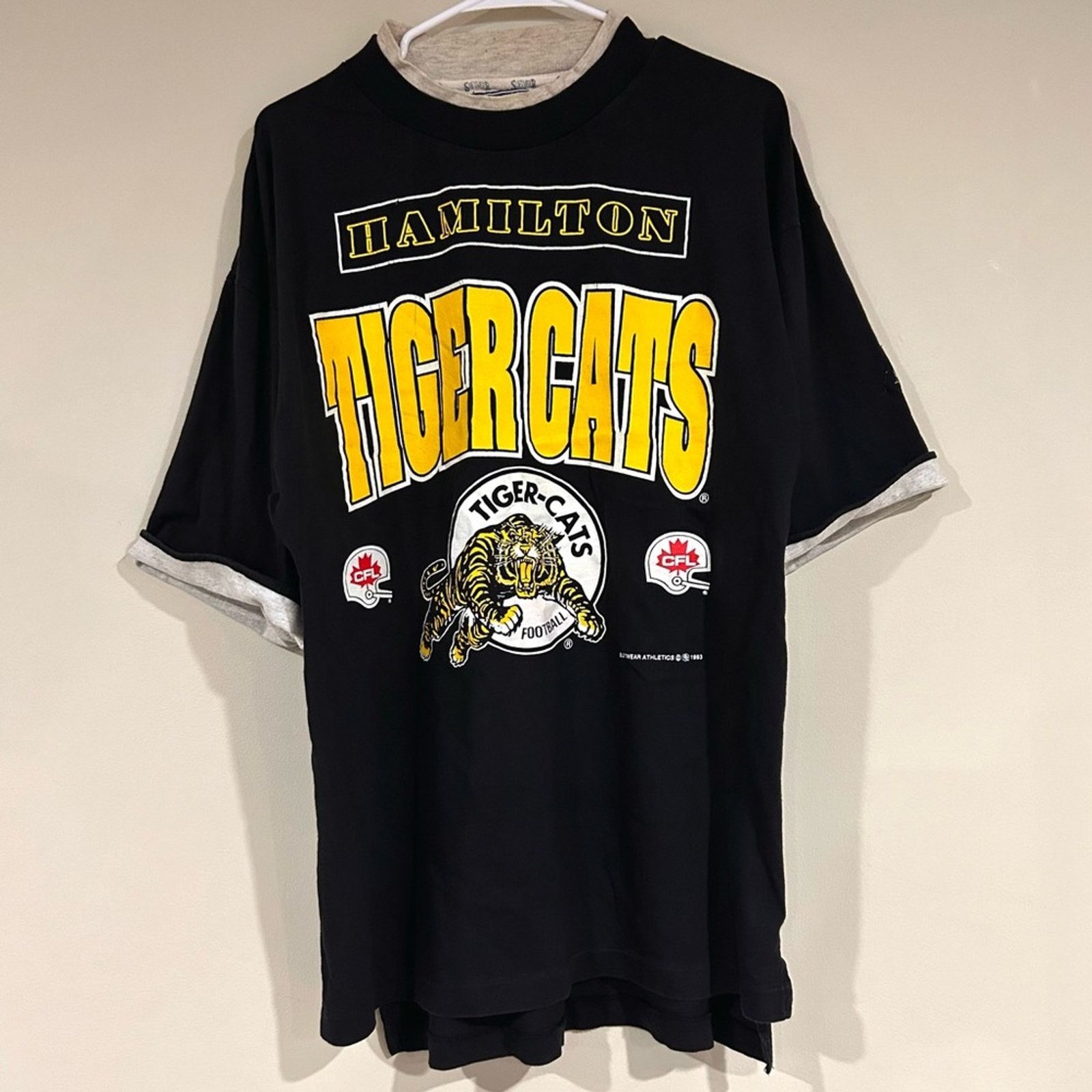 Other Vintage 1993 Hamilton Tiger Cats Football Shirt Size US L / EU 52-54 / 3 - 1 Thumbnail