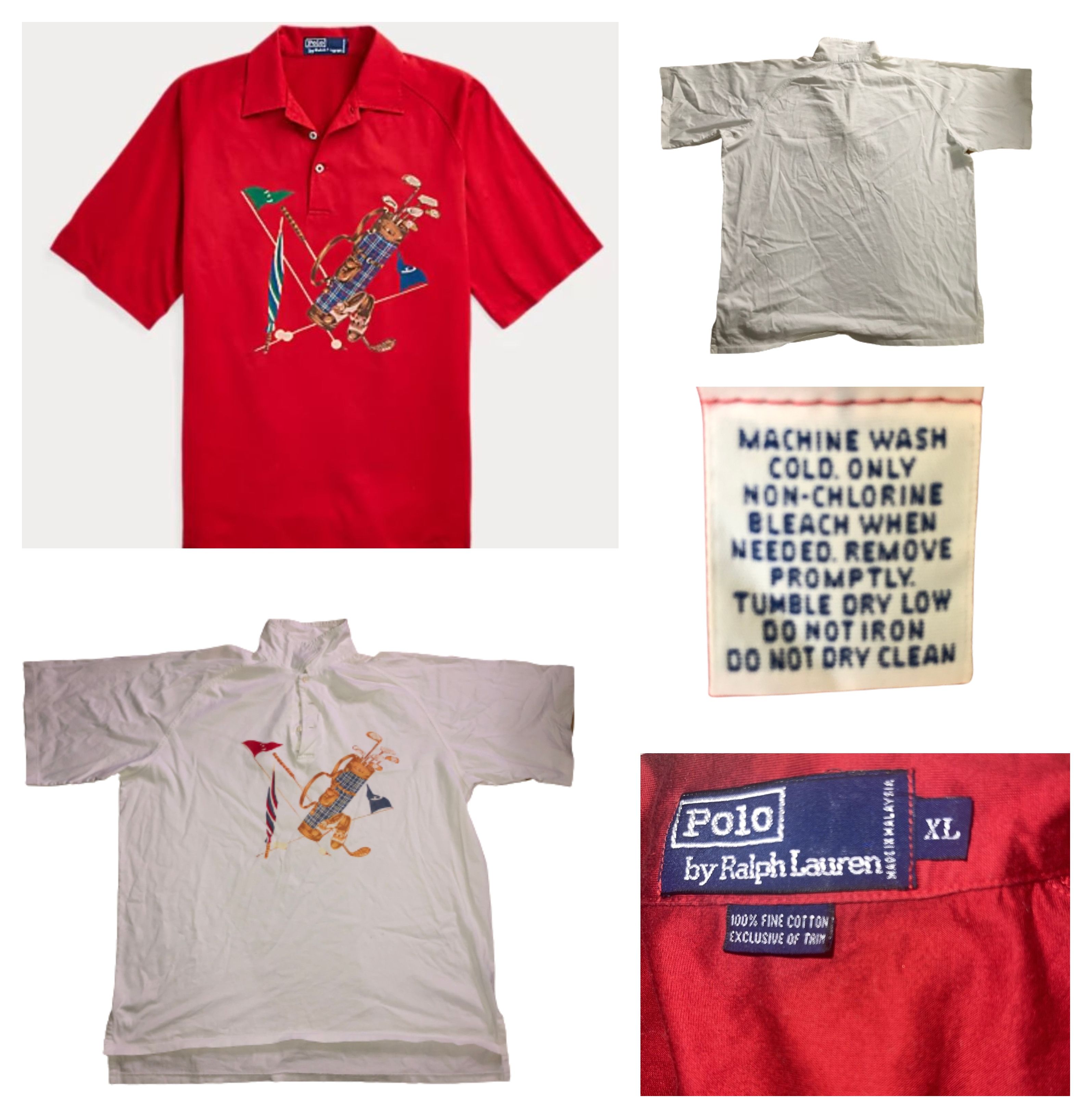 Polo Ralph Lauren Vintage Polo Ralph Lauren Golf bag Polo shirt XL Size US XL / EU 56 / 4 - 1 Thumbnail