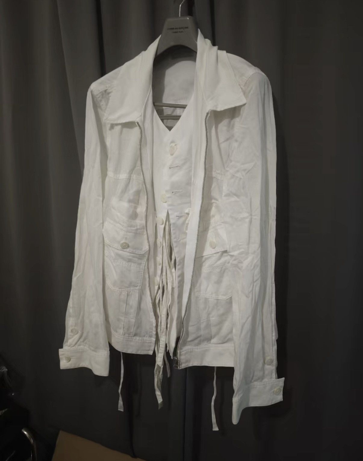 Bed j.w. Ford Bed J.W. Ford Two-in-One Tie Detail Jacket Size US L / EU 52-54 / 3 - 4 Thumbnail