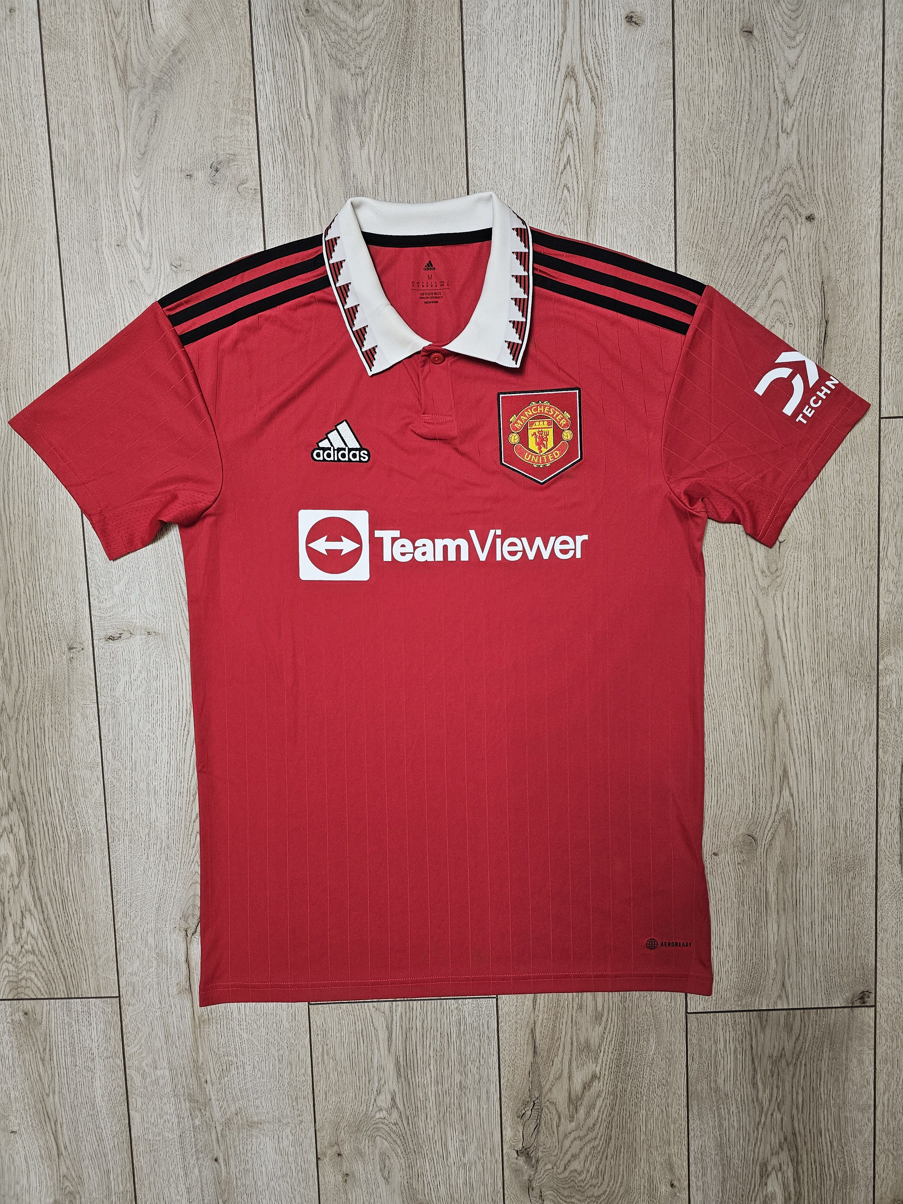 Adidas MANCHESTER UNITED 2022 2023 HOME FOOTBALL SOCCER JERSEY Size US M / EU 48-50 / 2 - 1 Thumbnail