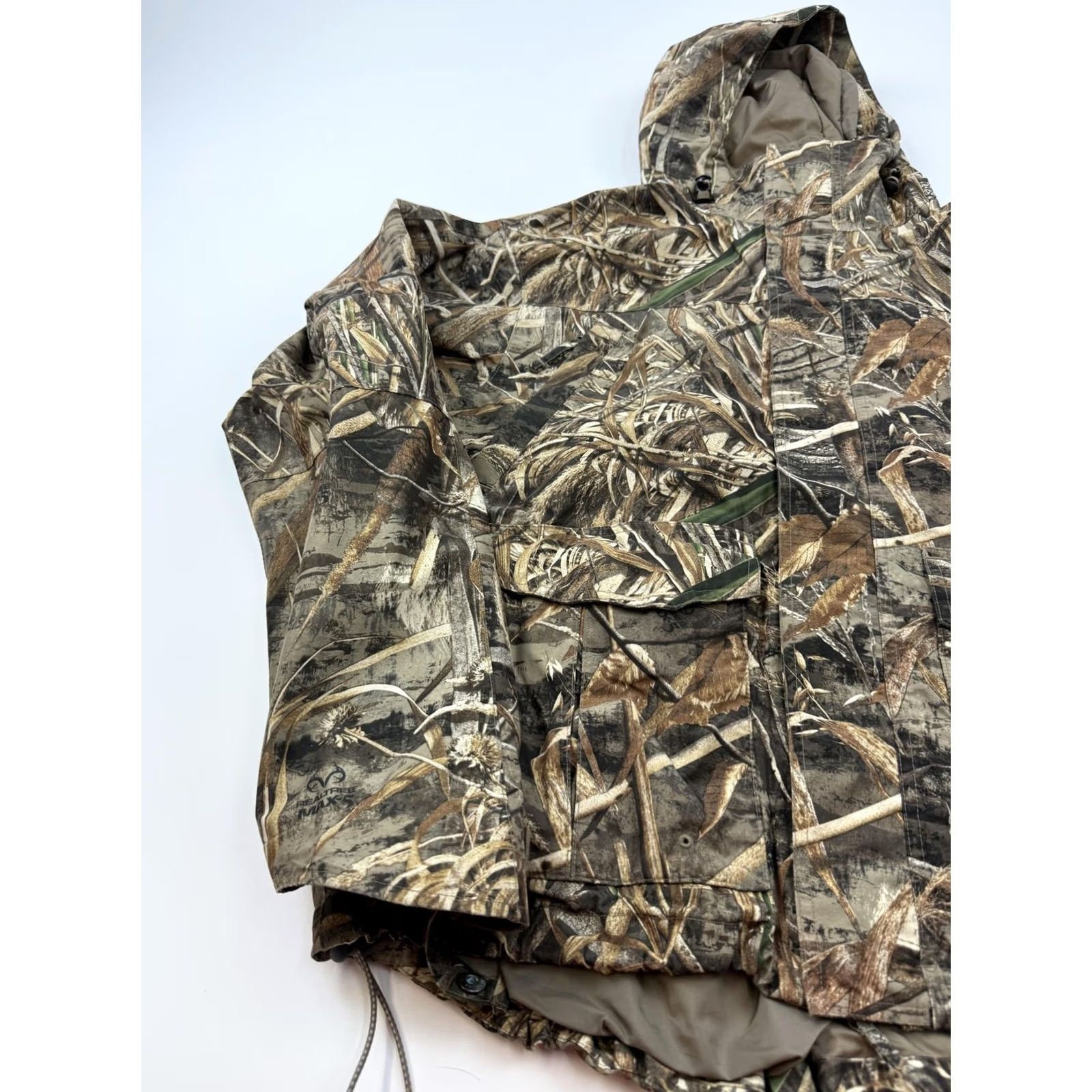 Vintage Cabelas Jacket Mens Large Brown Camo Hooded Insulated Full Zip Parka Hunting Size US L / EU 52-54 / 3 - 3 Thumbnail