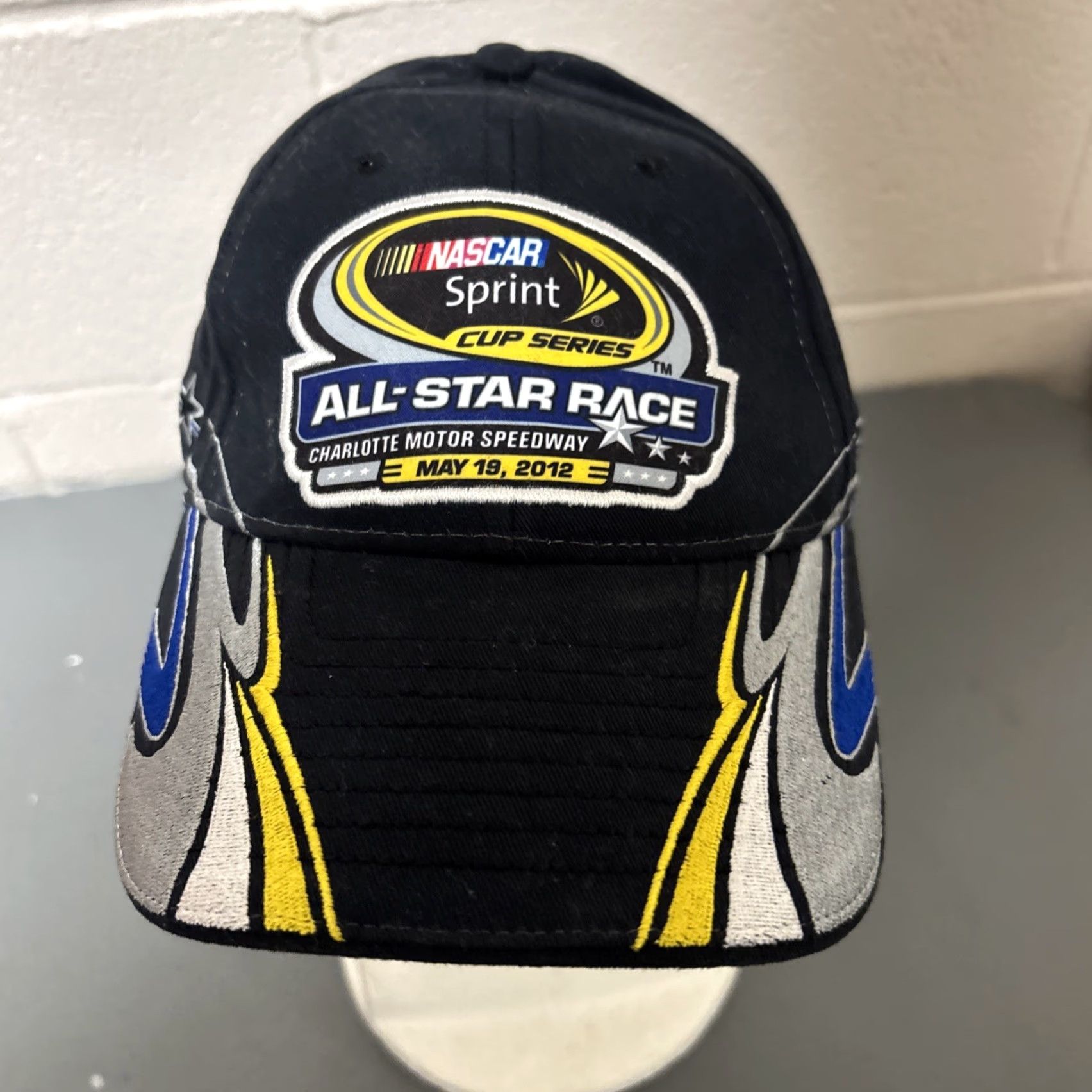 NASCAR NASCAR Sprint Cup Series All Star Race XXV 2012 Strapback Hat Cap Black Racing Cap Cap Adjustable Black Racing NASCAR Hat Men Size ONE SIZE - 3 Thumbnail