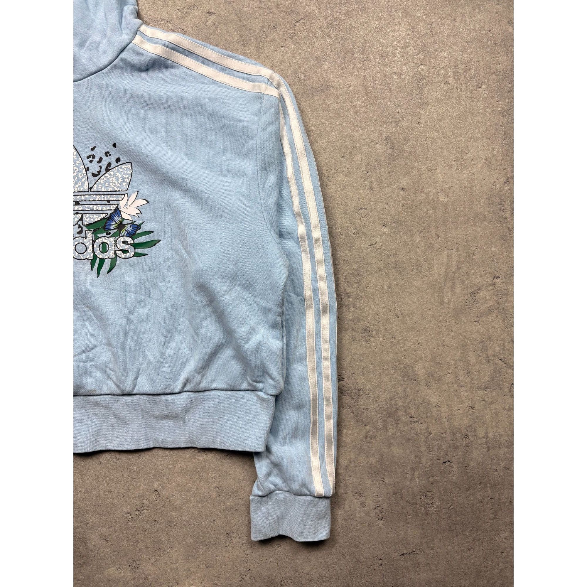 Adidas ✨ adidas x HER Studio London Cropped Hoodie – Pastel Blue & Size S / US 4 / IT 40 - 3 Thumbnail