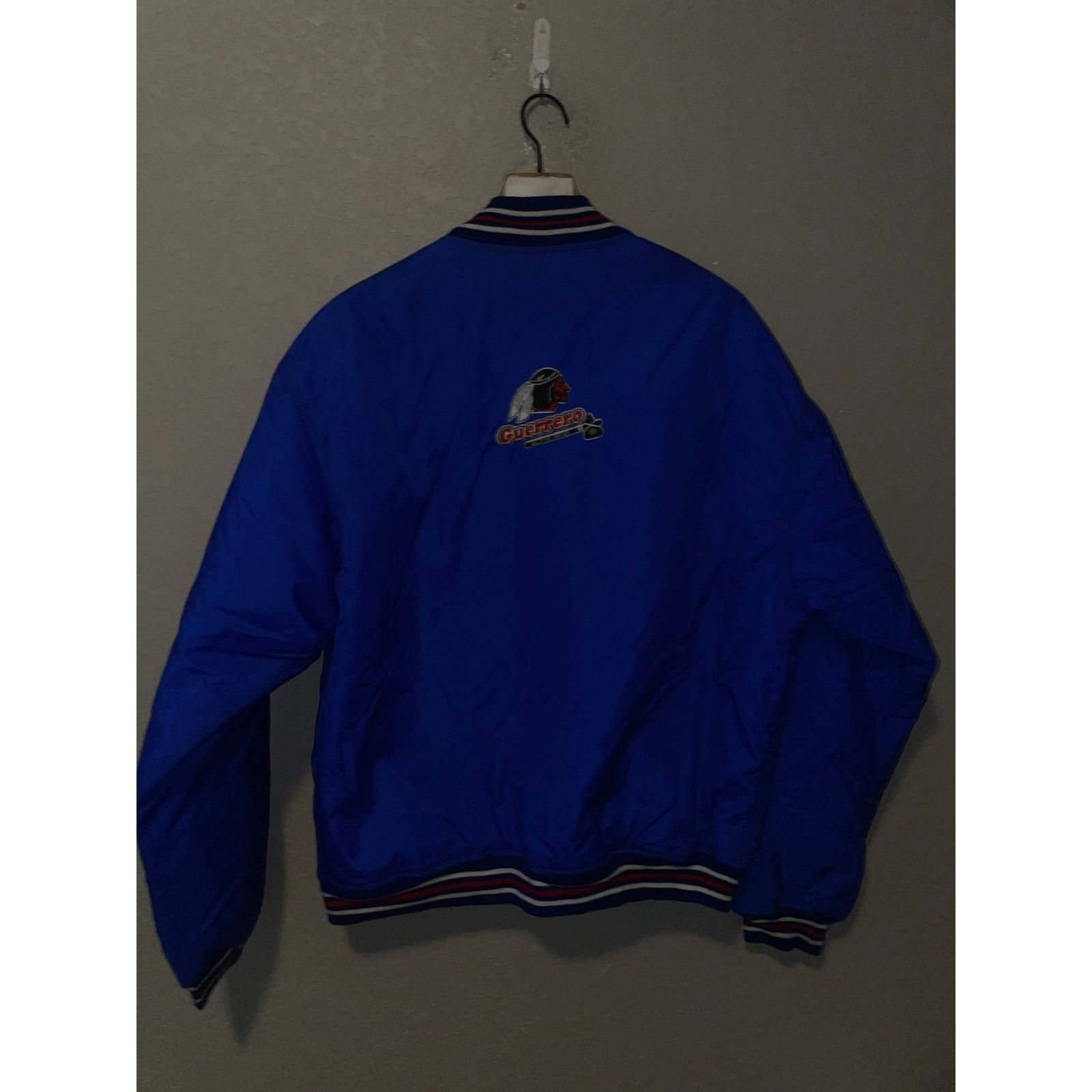 Vintage Vintage Guerrero Bomber Jacket Native American Blue 80s XL Size US XL / EU 56 / 4 - 9 Thumbnail