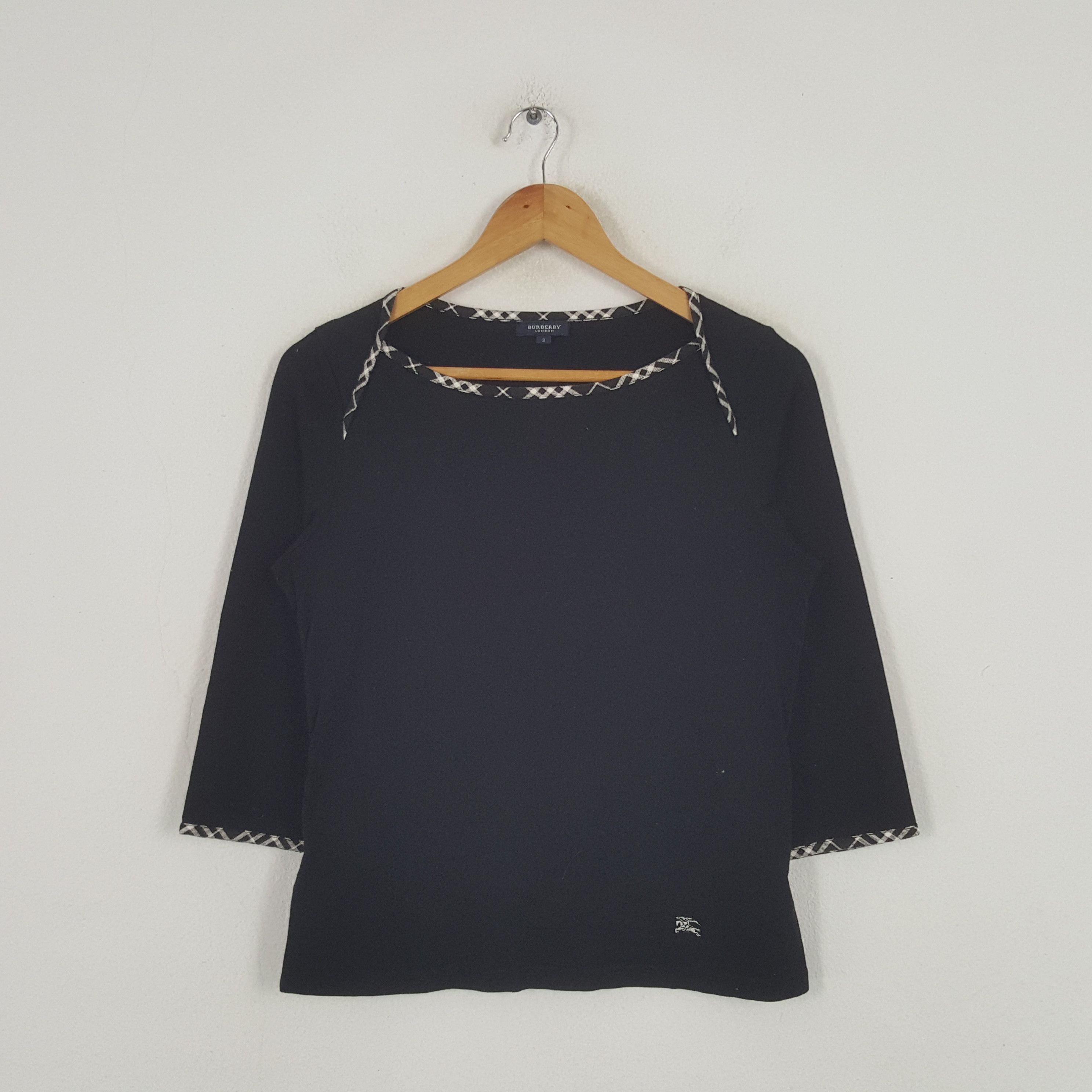 Burberry × Vintage Vintage Burberry London Designer Brand Tshirt C276N46 Size S / US 4 / IT 40 - 3 Thumbnail