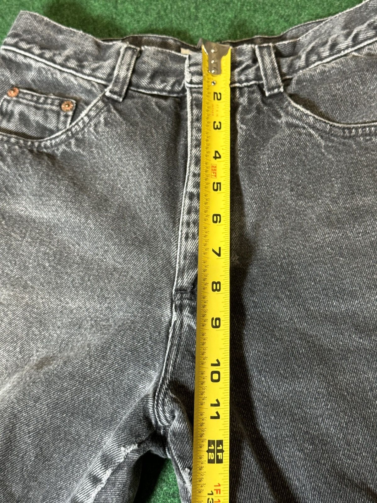 Vintage Vintage 70s Nuovo Straight Taper Talon Zipper Black Jeans Size 26" / US 2 / IT 38 - 10 Thumbnail
