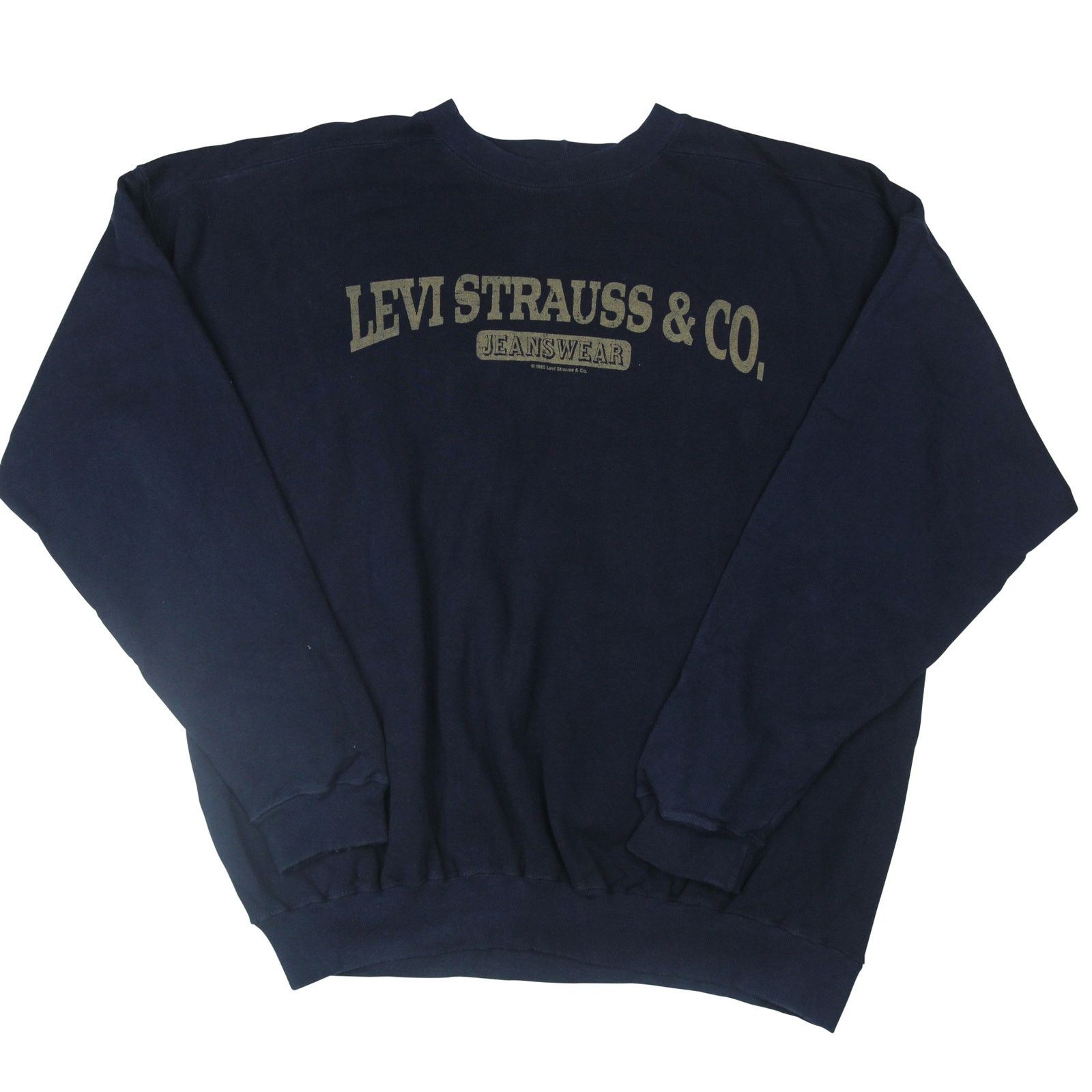 Levi's × Vintage Vintage Levis Strauss Spellout Sweatshirt Size US XL / EU 56 / 4 - 1 Thumbnail