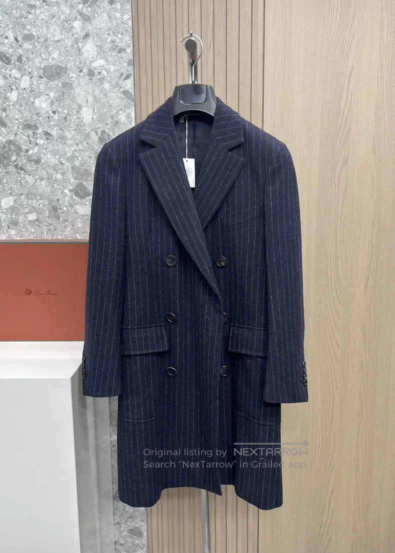 Hermes Hermes Italian striped wool coat, 100% premium wool Size US S / EU 44-46 / 1 - 1 Thumbnail