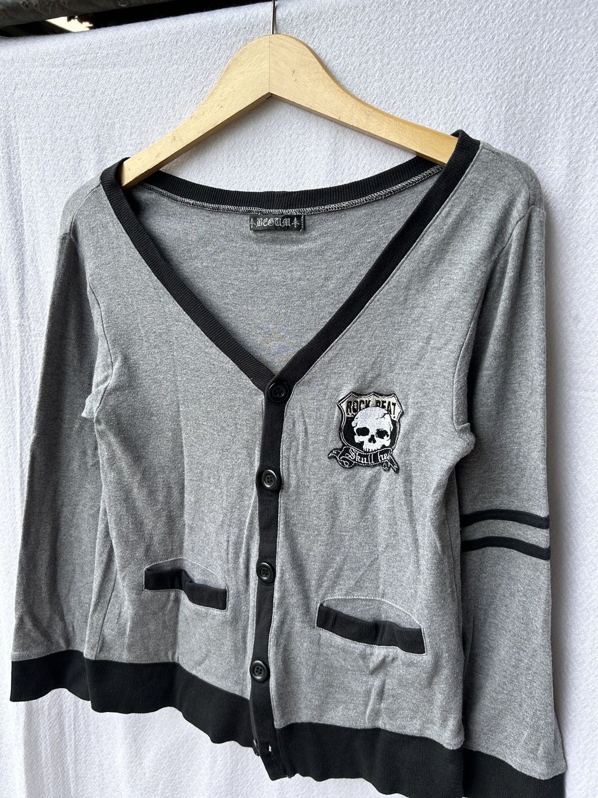Japanese cardigan skull head style Ifsixwasnine lgb