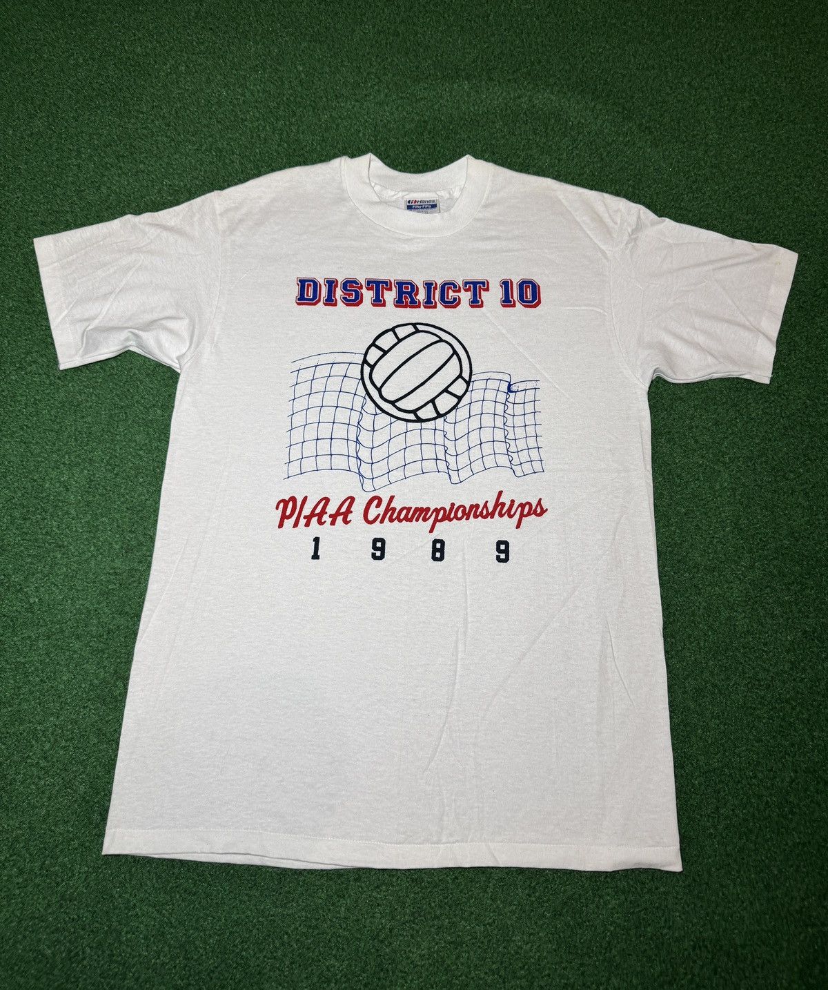 Vintage Volleyball Championship Vtg 80s Piaa M/L 20.5x30 T Shirt Size US L / EU 52-54 / 3 - 1 Thumbnail