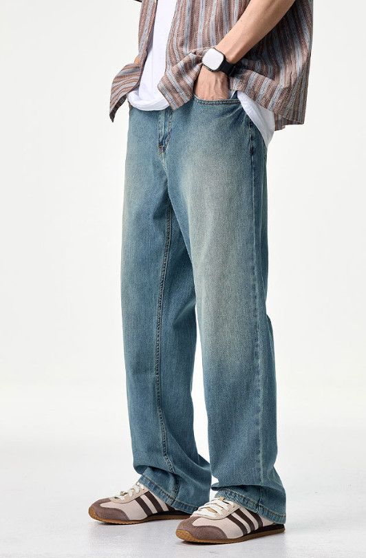 Japanese Brand Men's Clanfit Straight Leg Stretch Retro Jeans Size US 32 / EU 48 - 4 Thumbnail