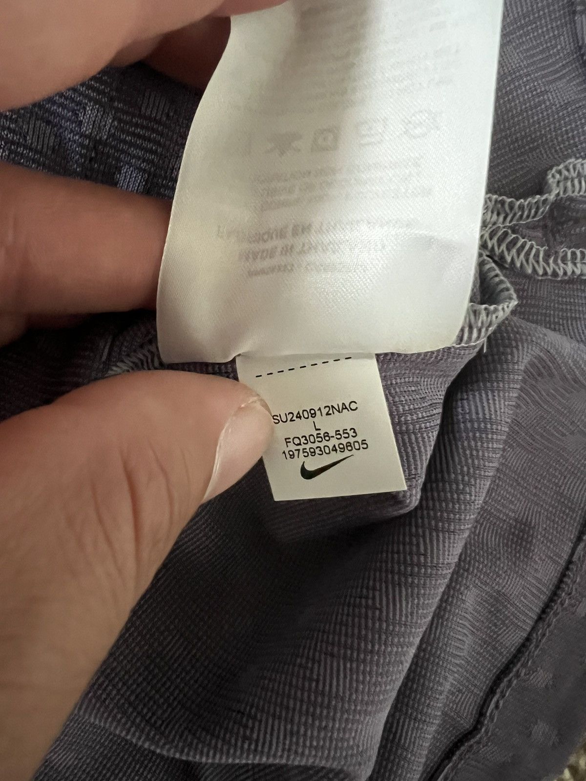 Nike Nike Golf Polo DriFit ADV Tour Jacquard Purple Size L / US 10 / IT 46 - 9 Thumbnail