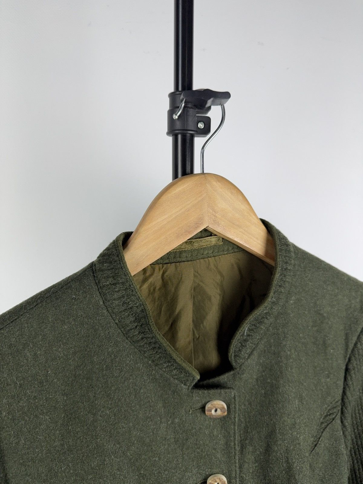 Designer × Vintage Vintage 90s Lodenfrey wool women’s military Button jacket Size M / US 6-8 / IT 42-44 - 4 Thumbnail