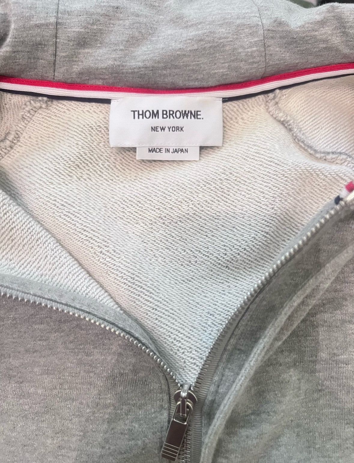 Thom Browne thom browneGrey IVY BOY classic four-striped zipper hooded Size US S / EU 44-46 / 1 - 3 Thumbnail