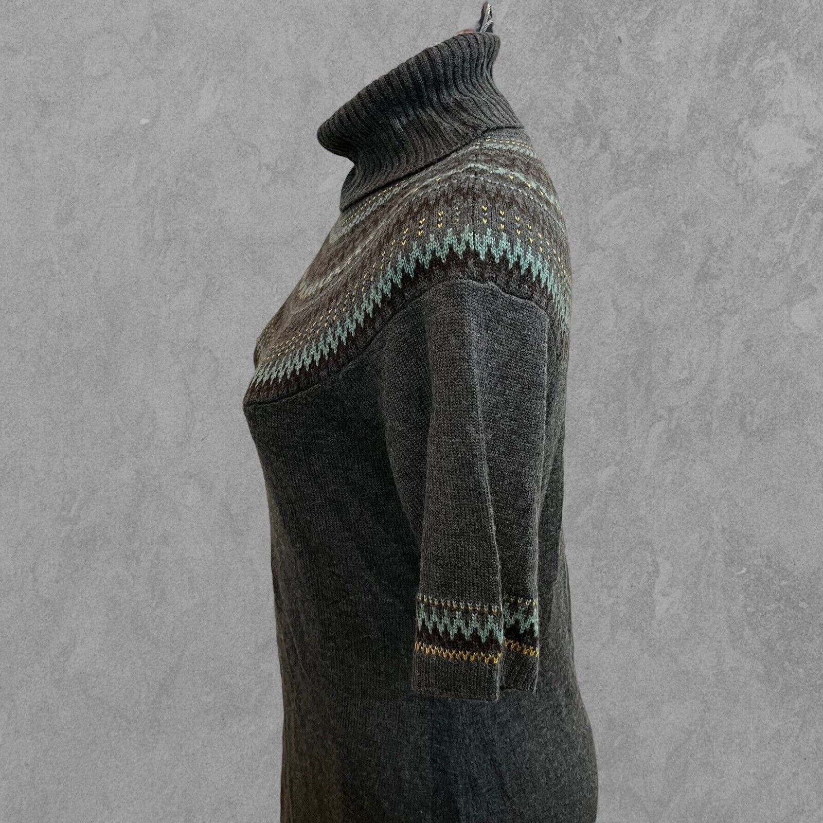 Other Merino Wool Blend Carole Little Sweater Dress Turtleneck Med Size M / US 6-8 / IT 42-44 - 6 Thumbnail