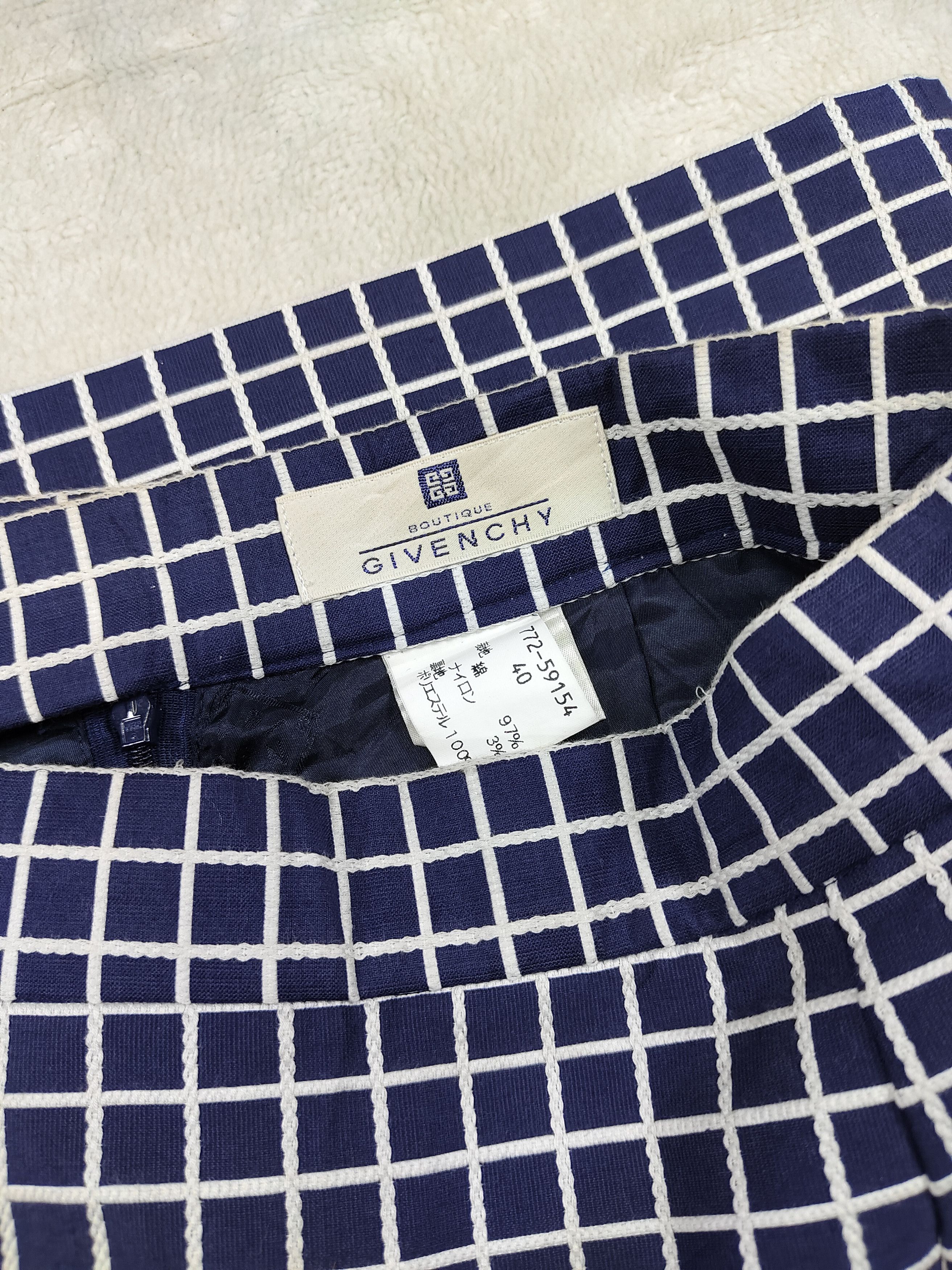 Givenchy 💥Vtg Givenchy Boutique Plaid Parisian Tailored Skirt Size 28" / US 6 / IT 42 - 7 Thumbnail