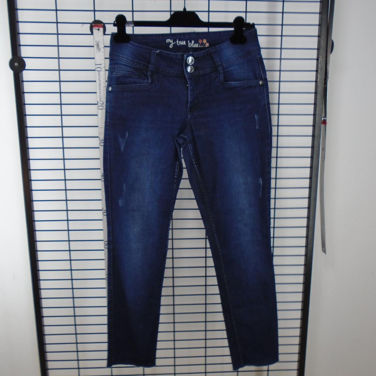 Vintage Women's Jeans Kokue. Dark blue. M. Used. Good Size 28" / US 6 / IT 42 - 1 Thumbnail