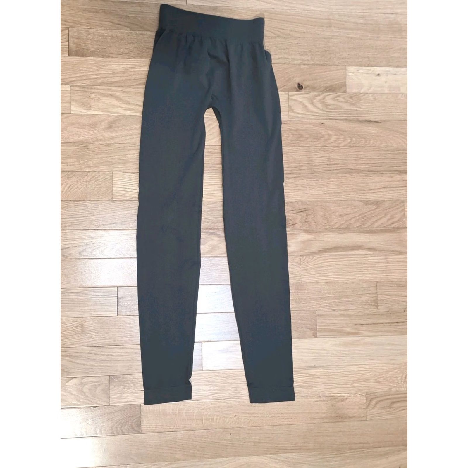 Vintage NIKIBIKI Gray Leggings One Size Fits All Womens Casual Leggings Size 42" / US 20 - 2 Thumbnail