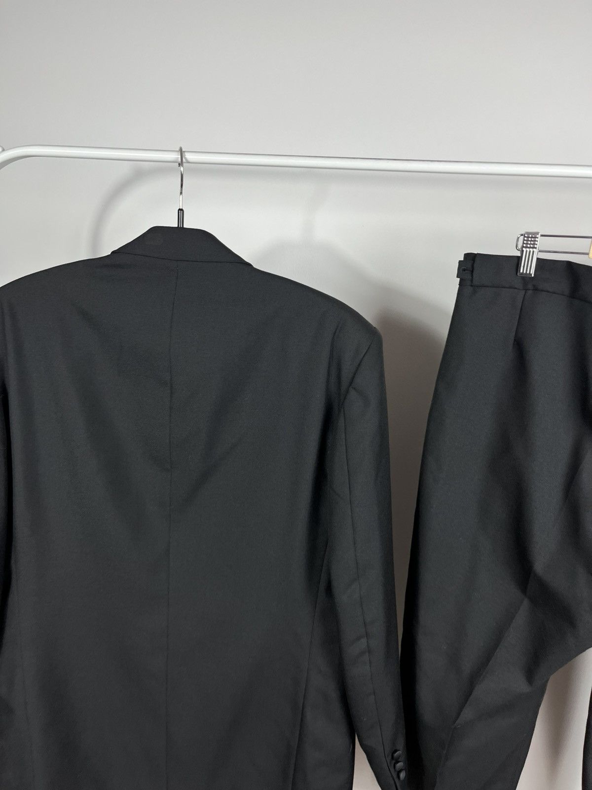 Other Black Tuxedo Suit Double Breasted Blazer Pants England 40R Size 40R - 15 Thumbnail
